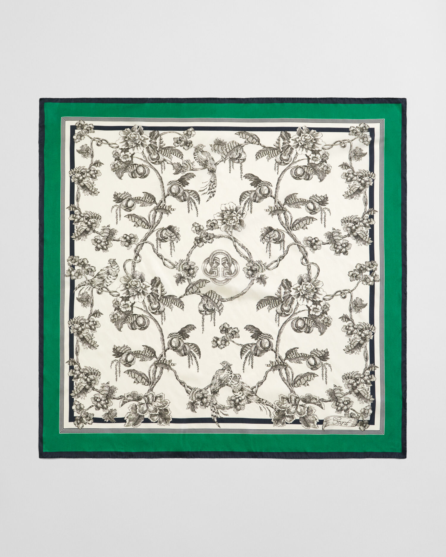 Seidentuch mit Baum-Print