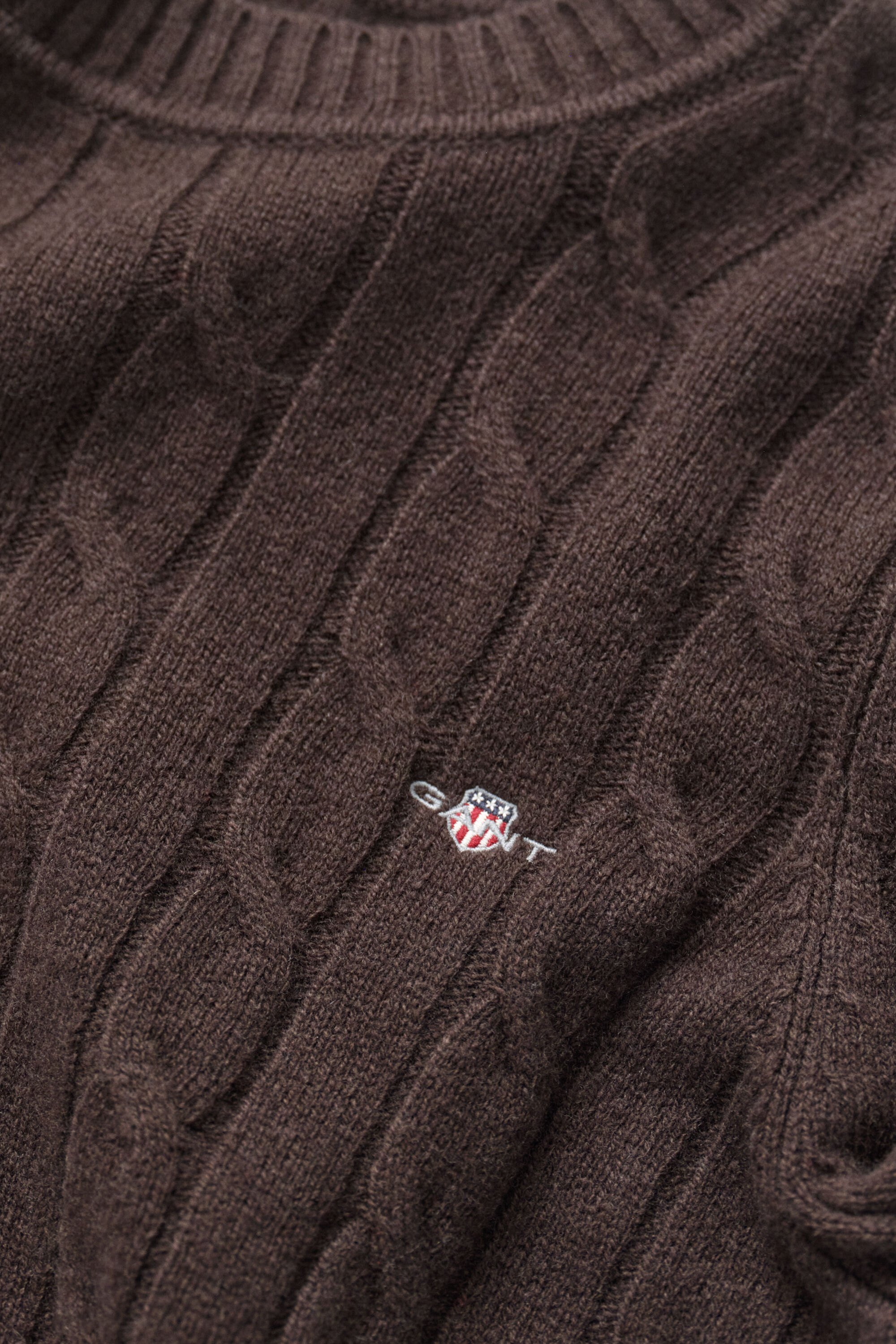 Zopfstrickpullover aus Lambswool