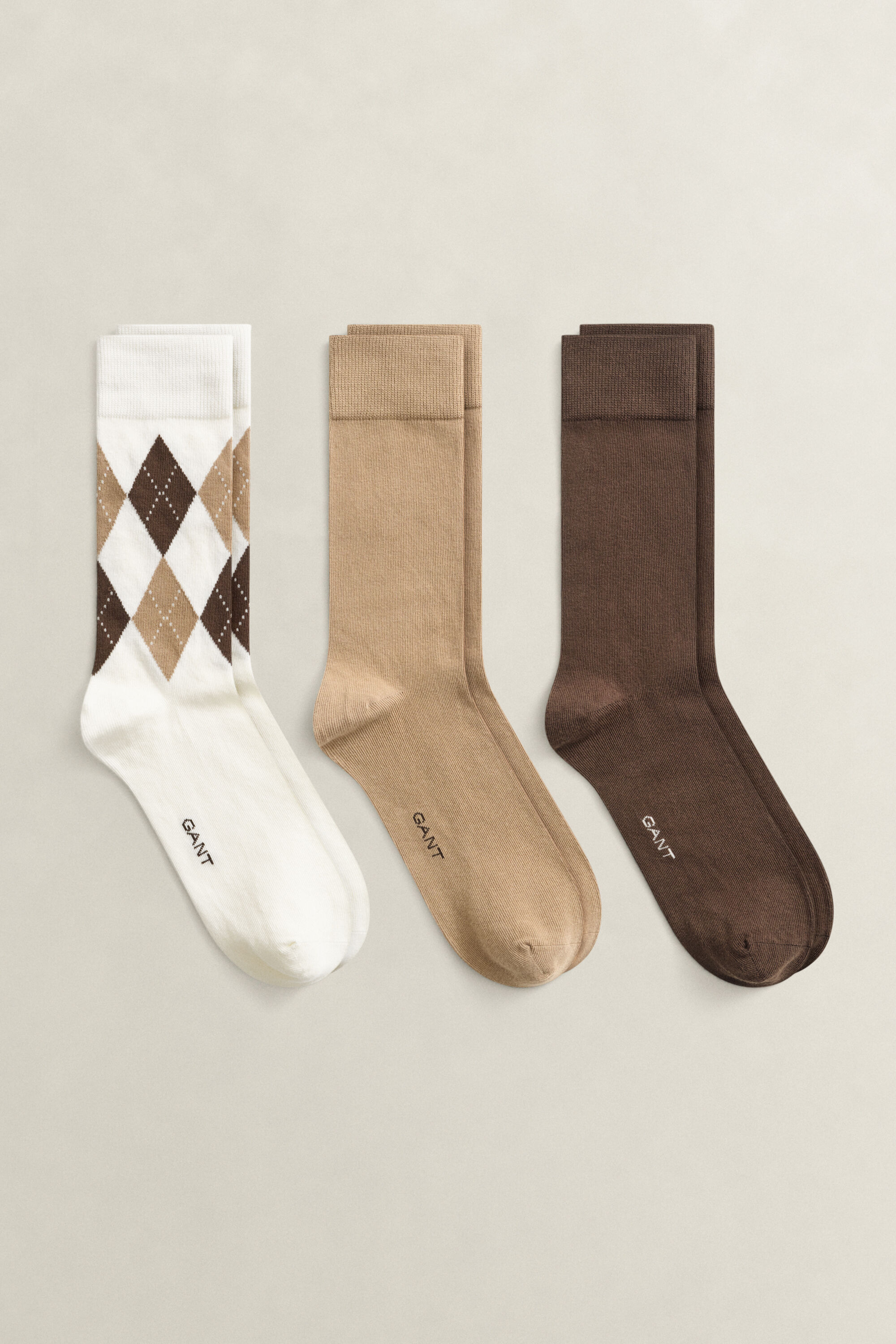 3er-Pack Argyle Socken