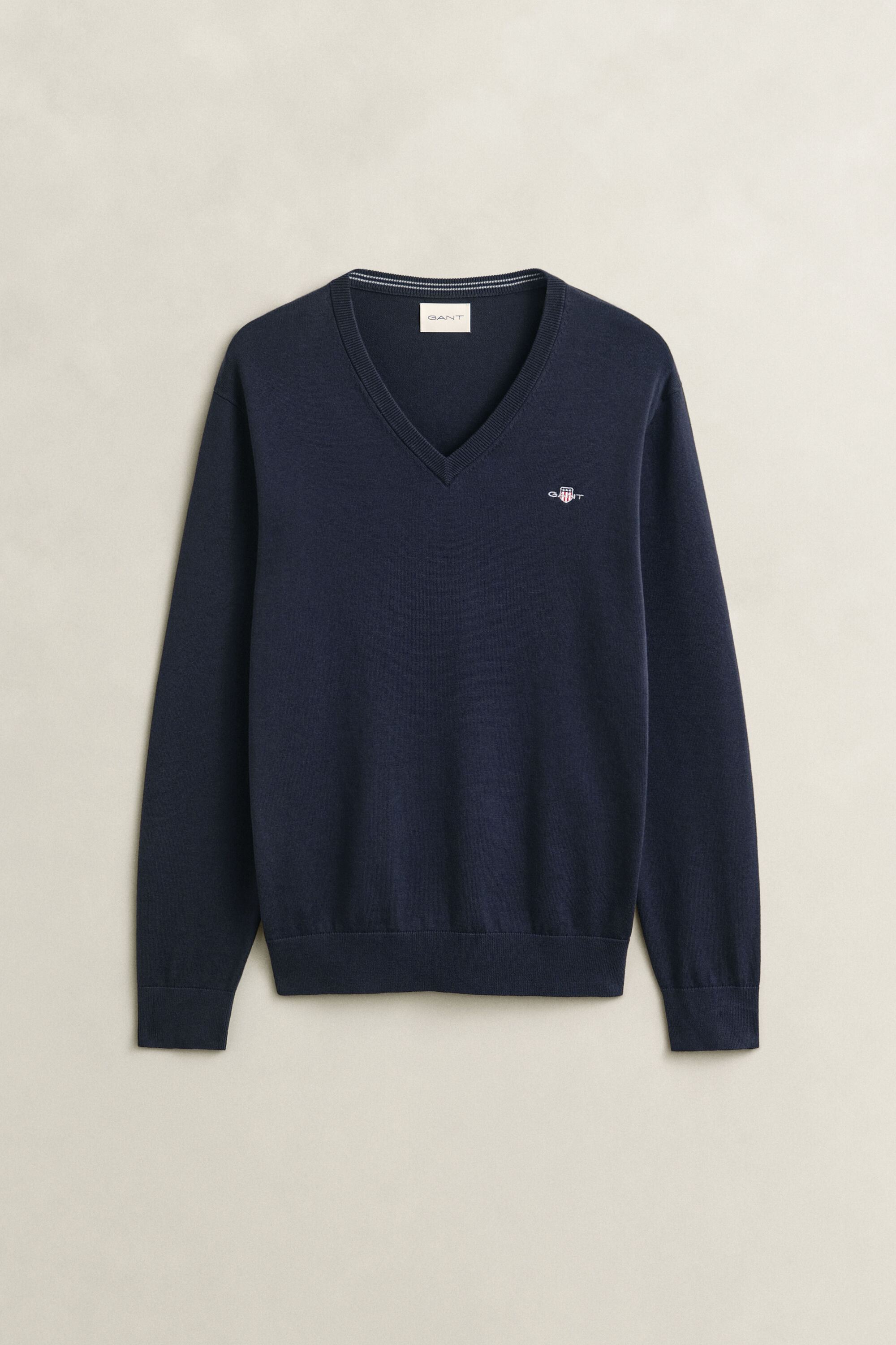 Klassischer V-Neck Pullover aus Baumwolle