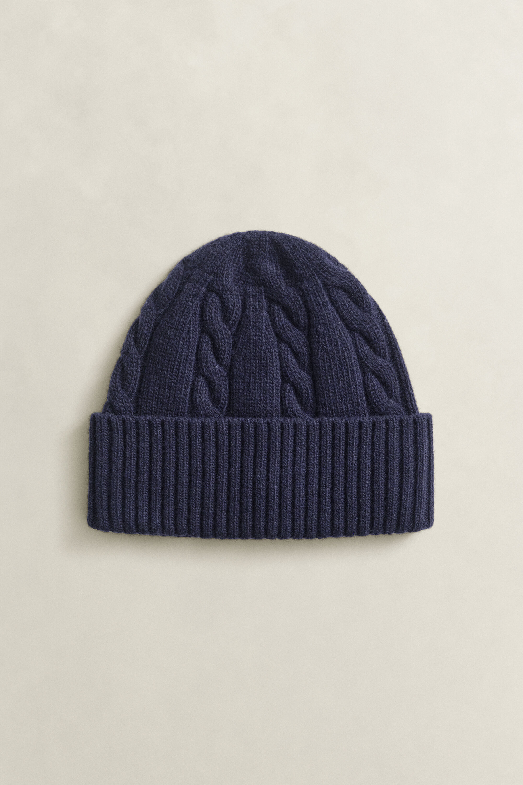 Zopfstrick-Beanie aus Lambswool