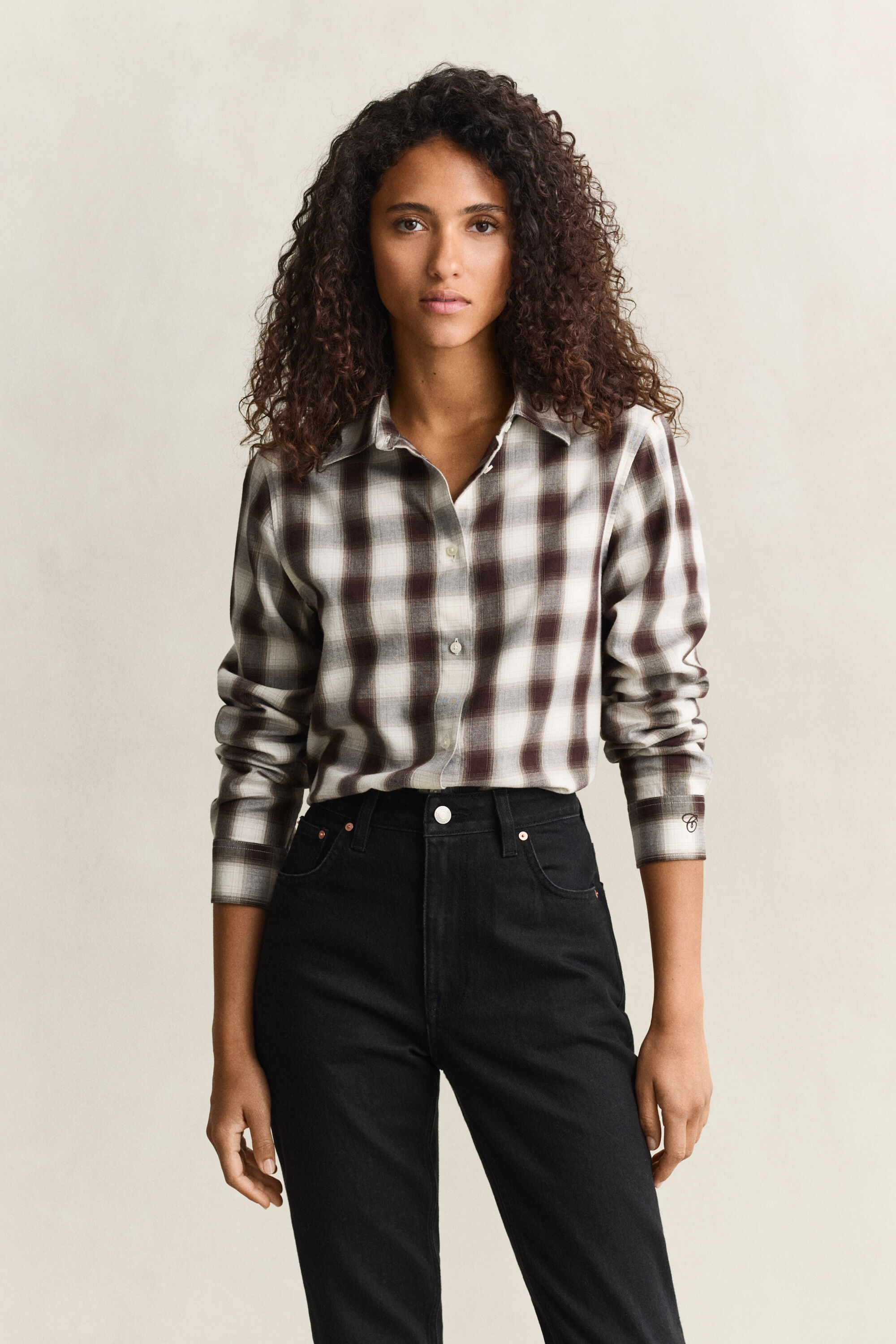 Regular Fit Flanellbluse