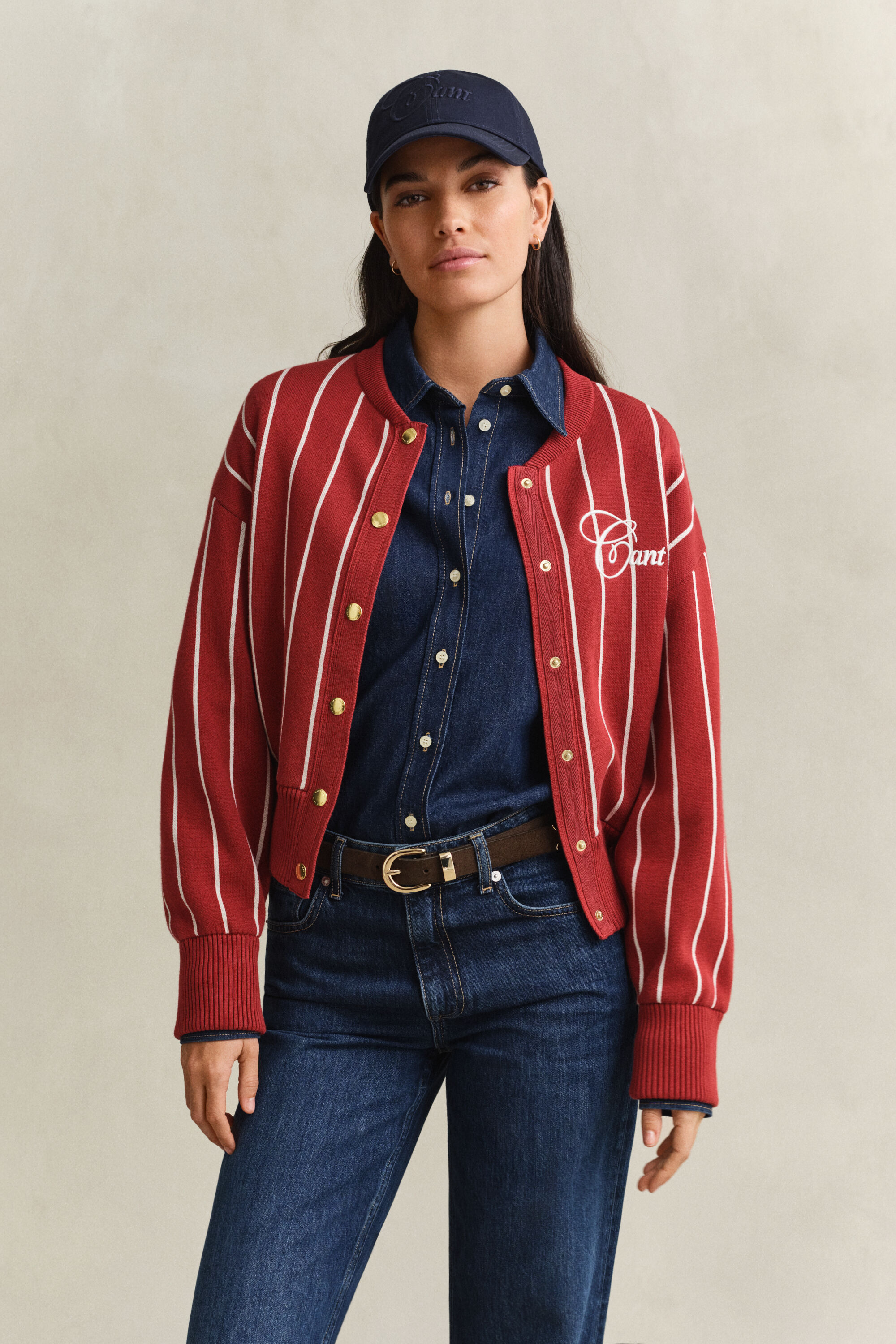 Gestrickte Gant Varsity Jacke