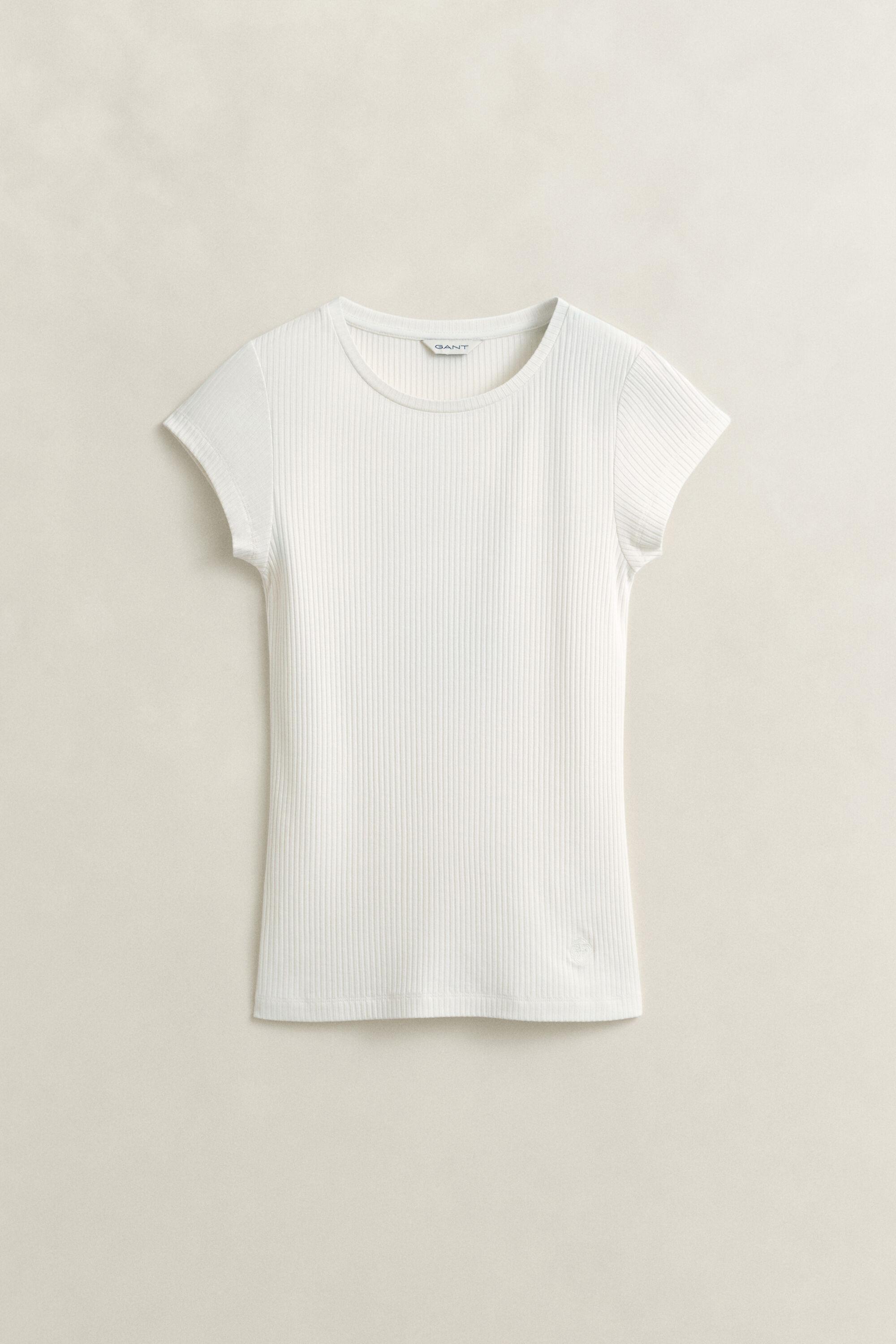 Geripptes Slim Fit T-Shirt