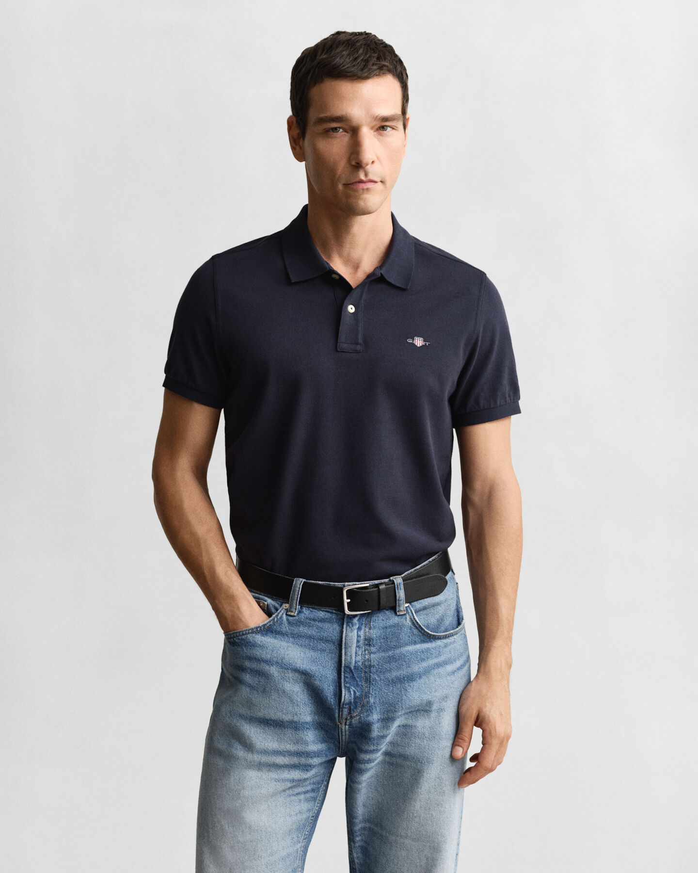Regular Fit Shield Piqu&eacute; Poloshirt