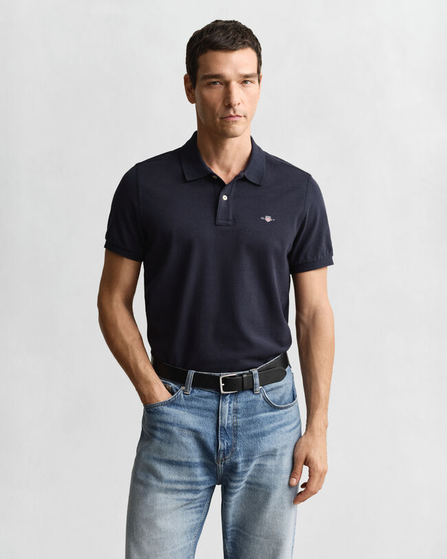 Regular Fit Shield Piqu&eacute; Poloshirt