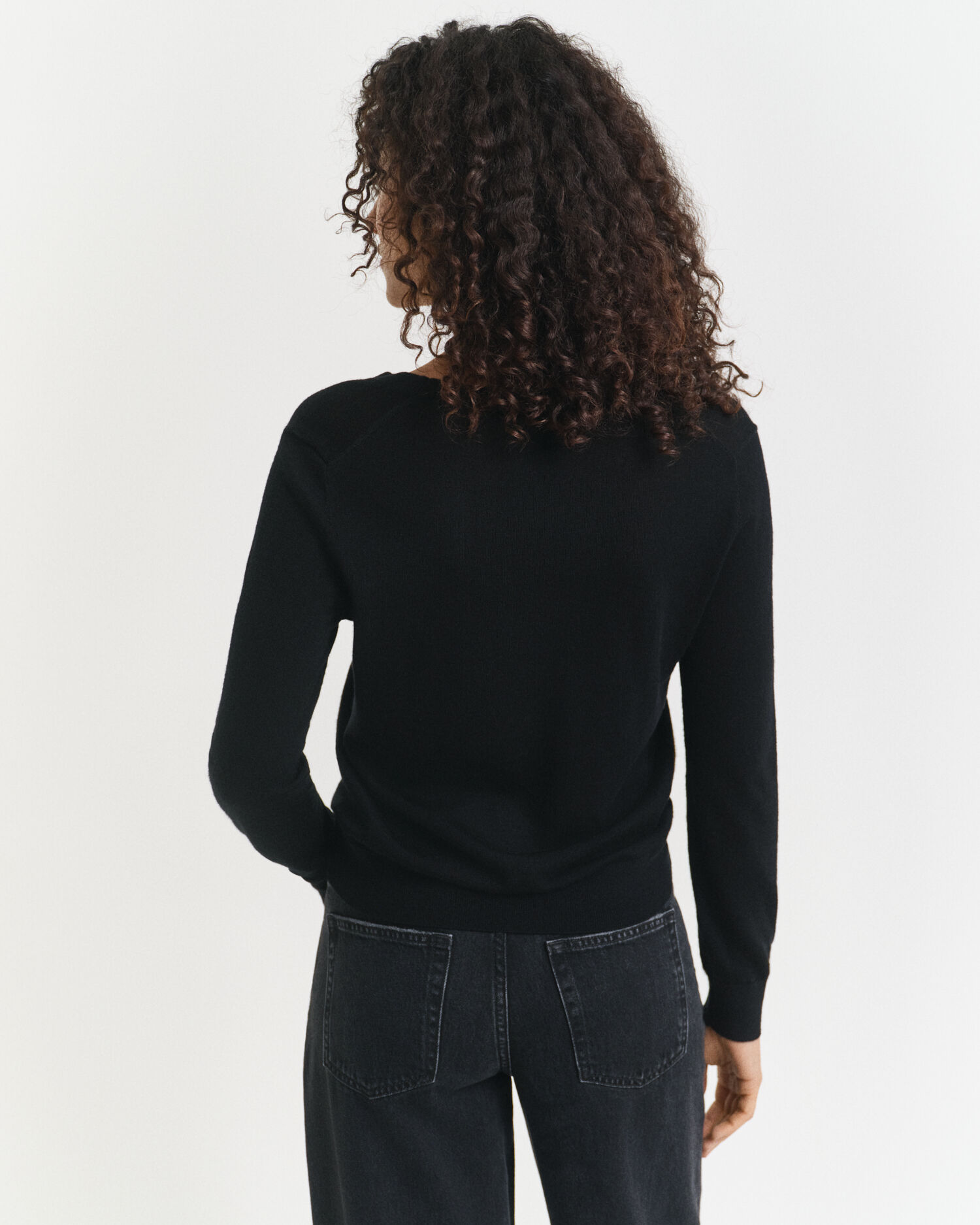 V-Neck Pullover aus extra feiner Merinowolle