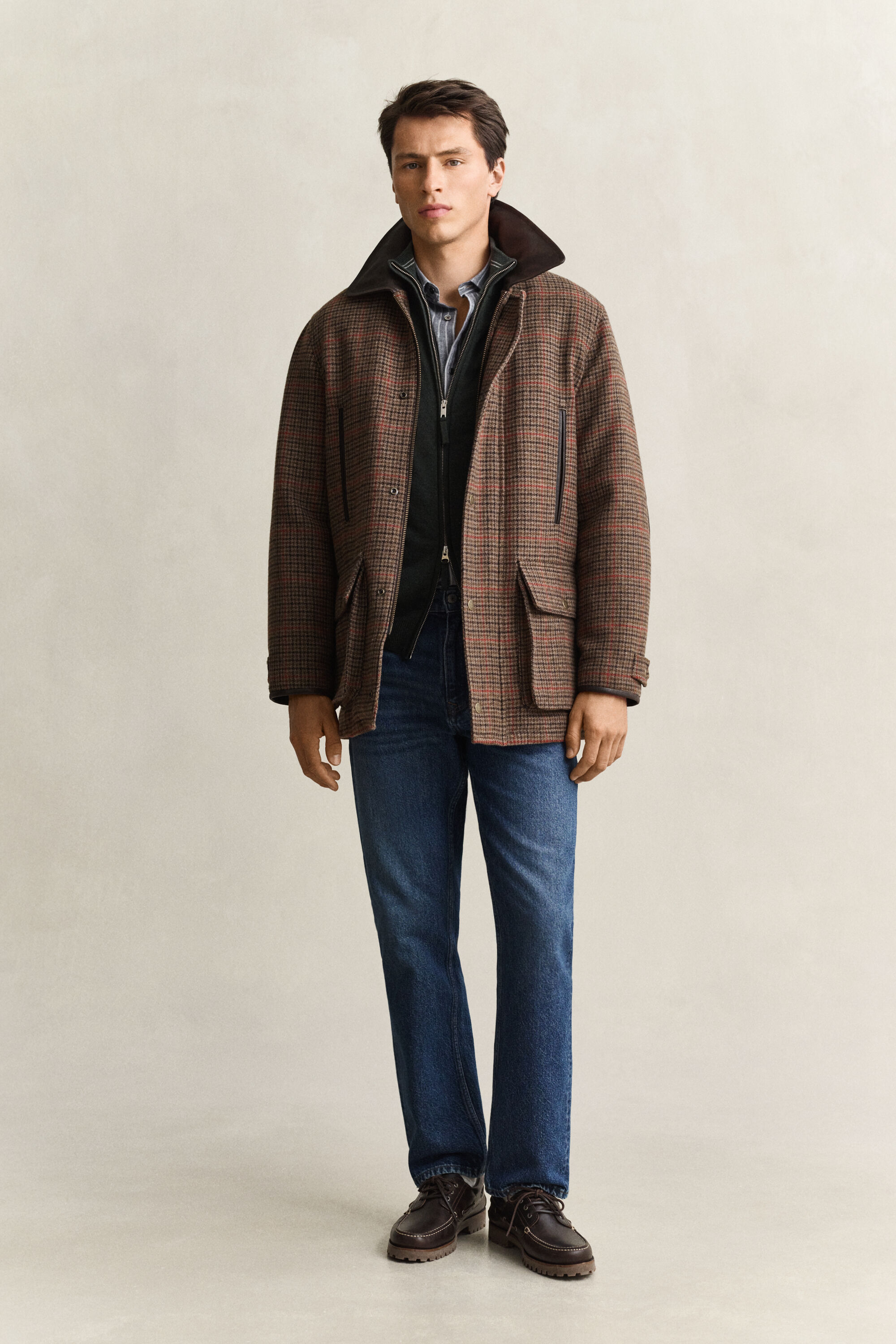 Strickjacke aus Lambswool mit Reißverschluss