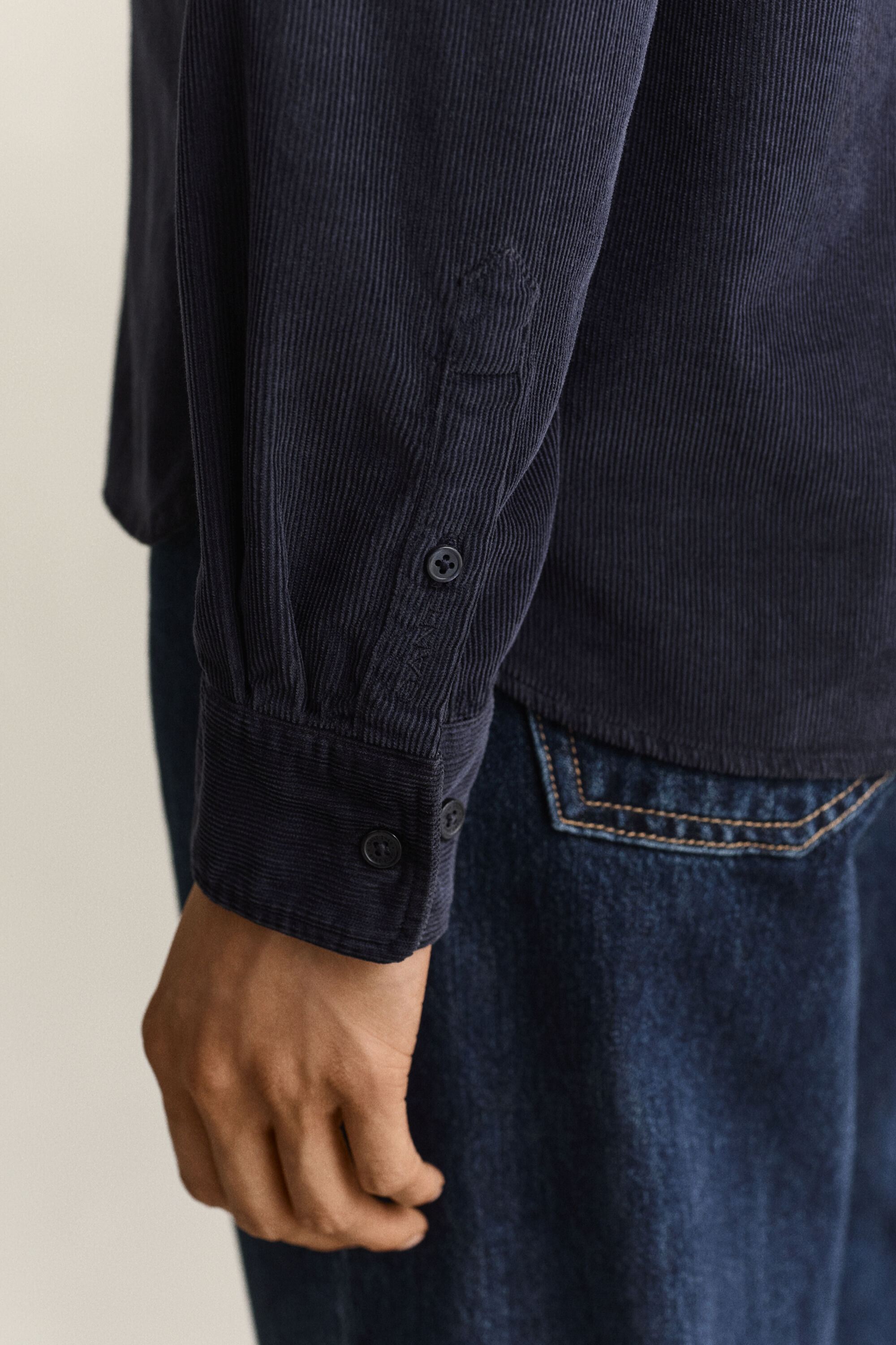 Regular Fit Cordhemd