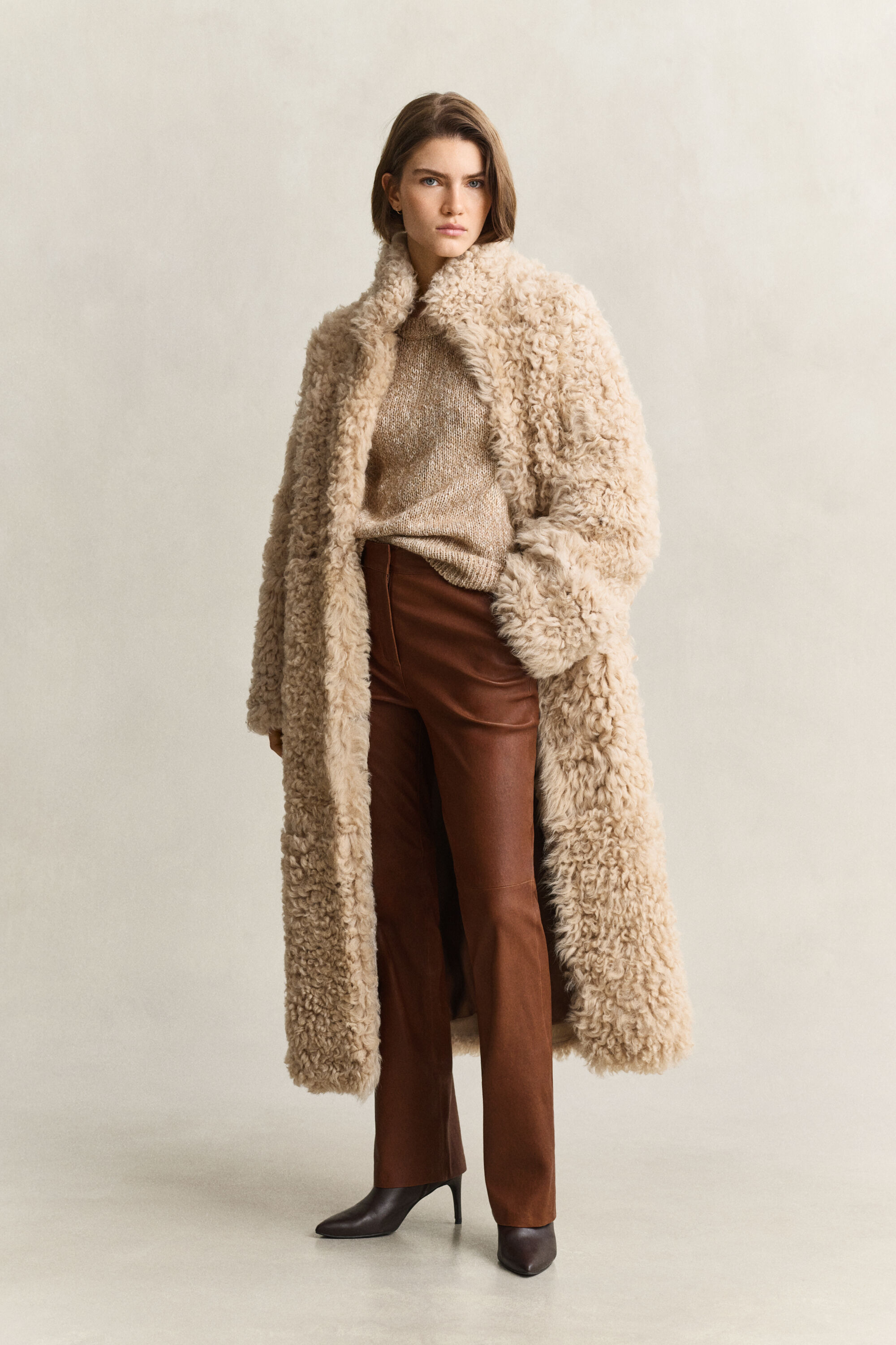 Shearling-Mantel