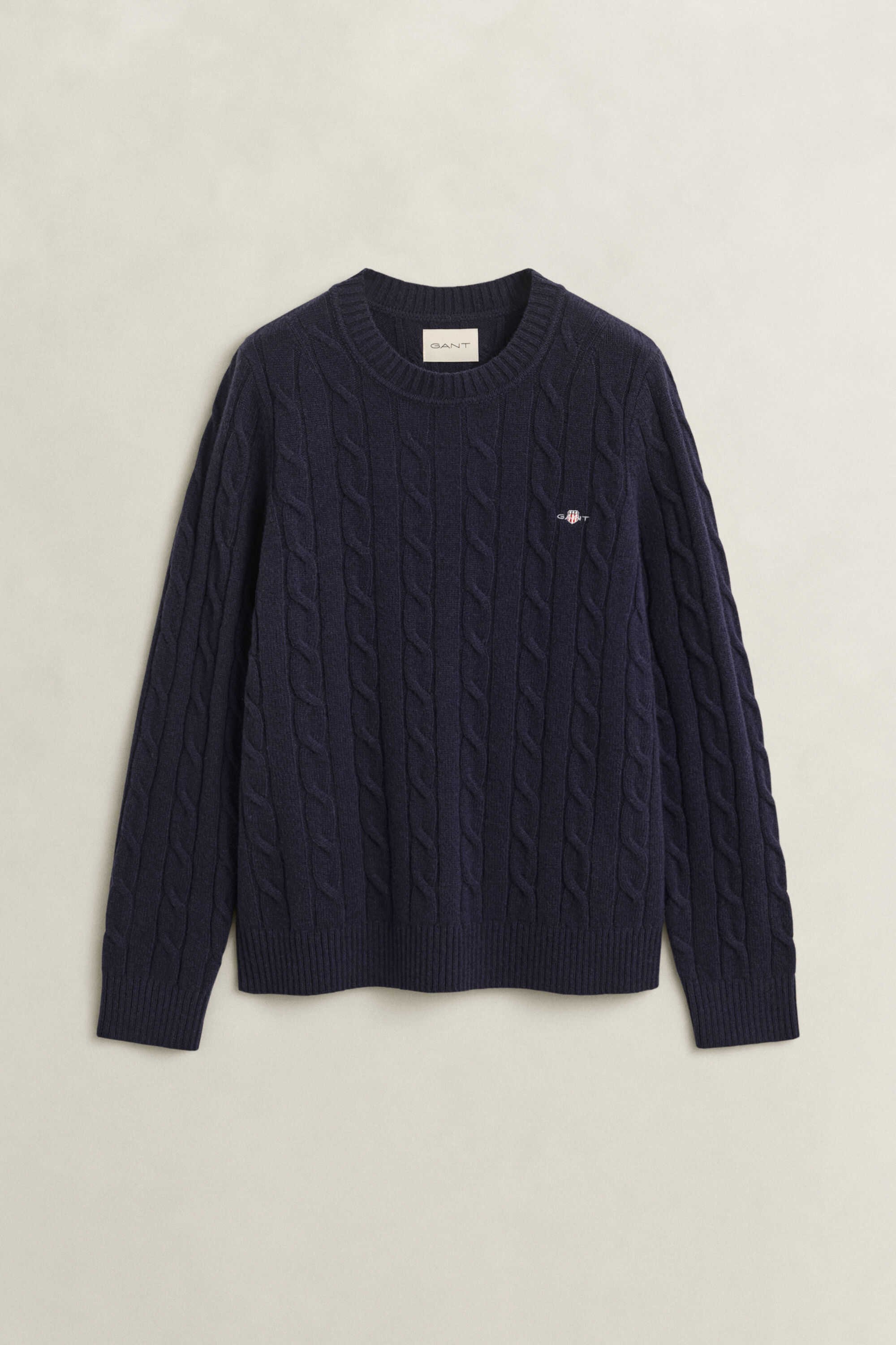 Zopfstrickpullover aus Lambswool