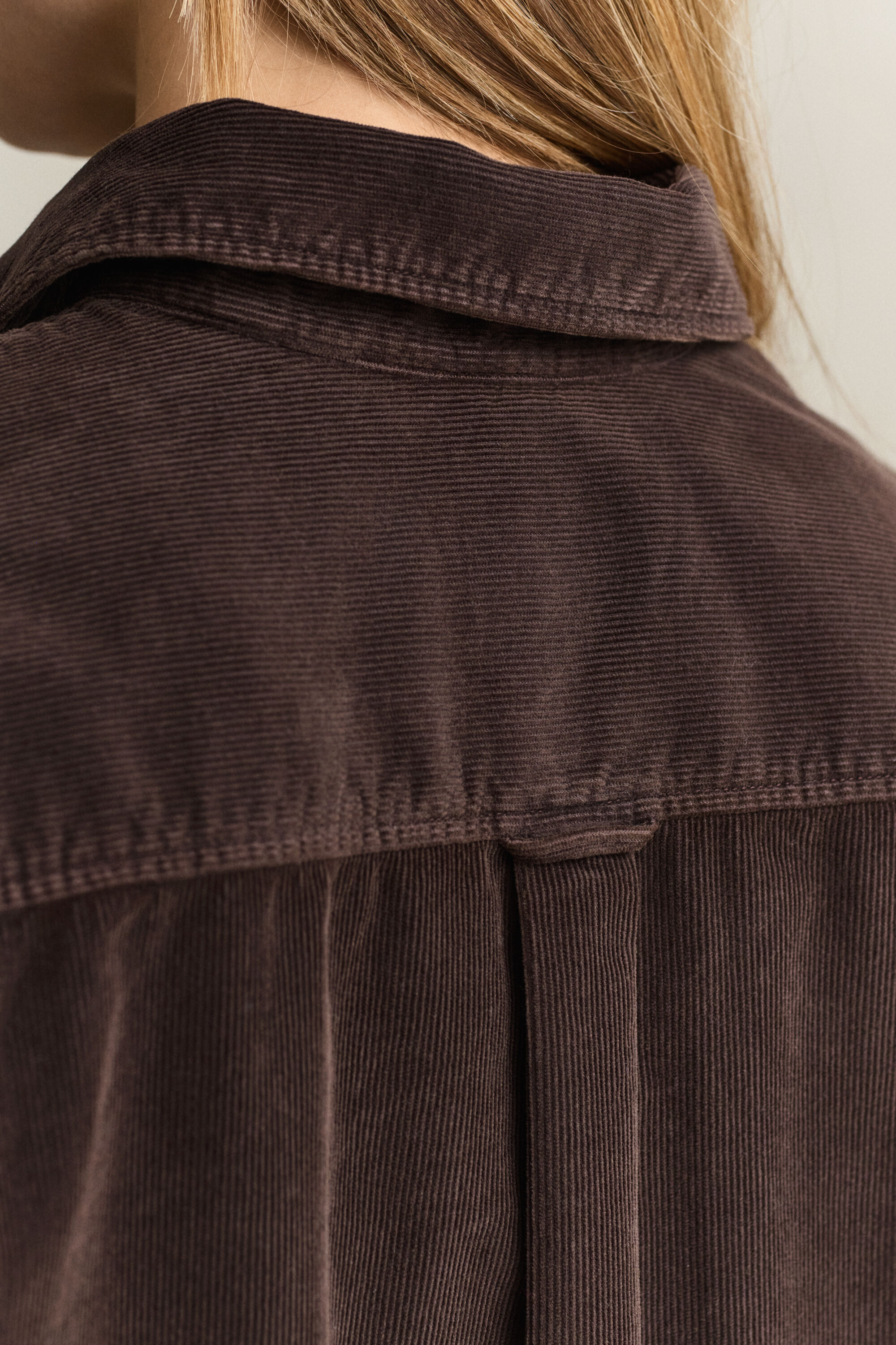 Relaxed Fit Cordbluse