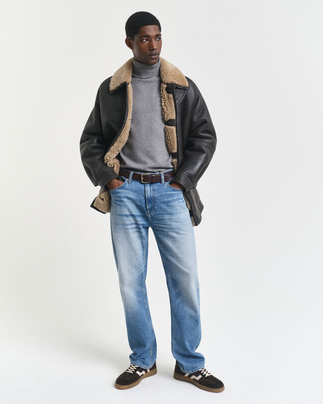 Klassischer Rollkragenpullover aus Baumwolle