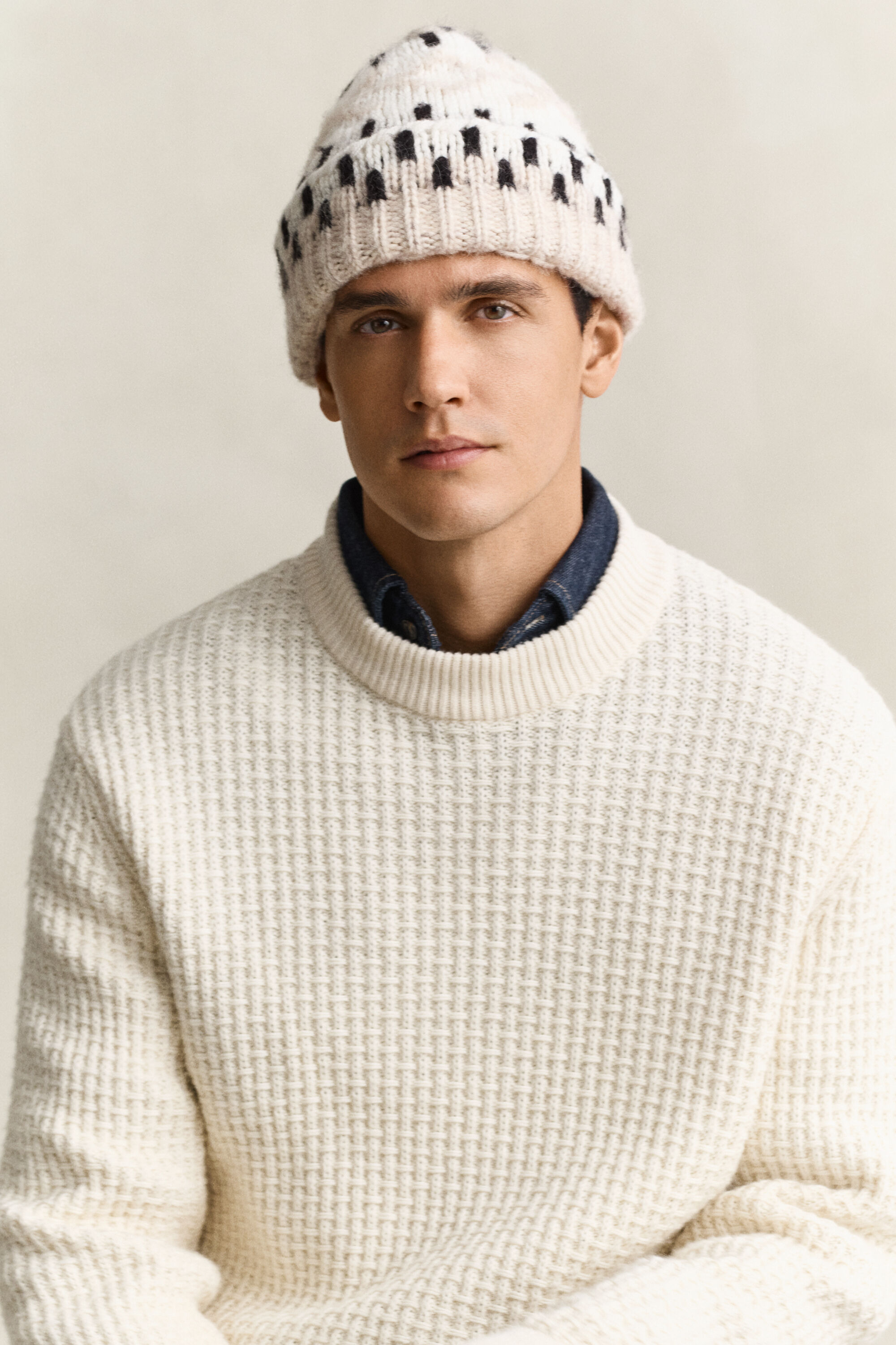 Jacquard-Beanie