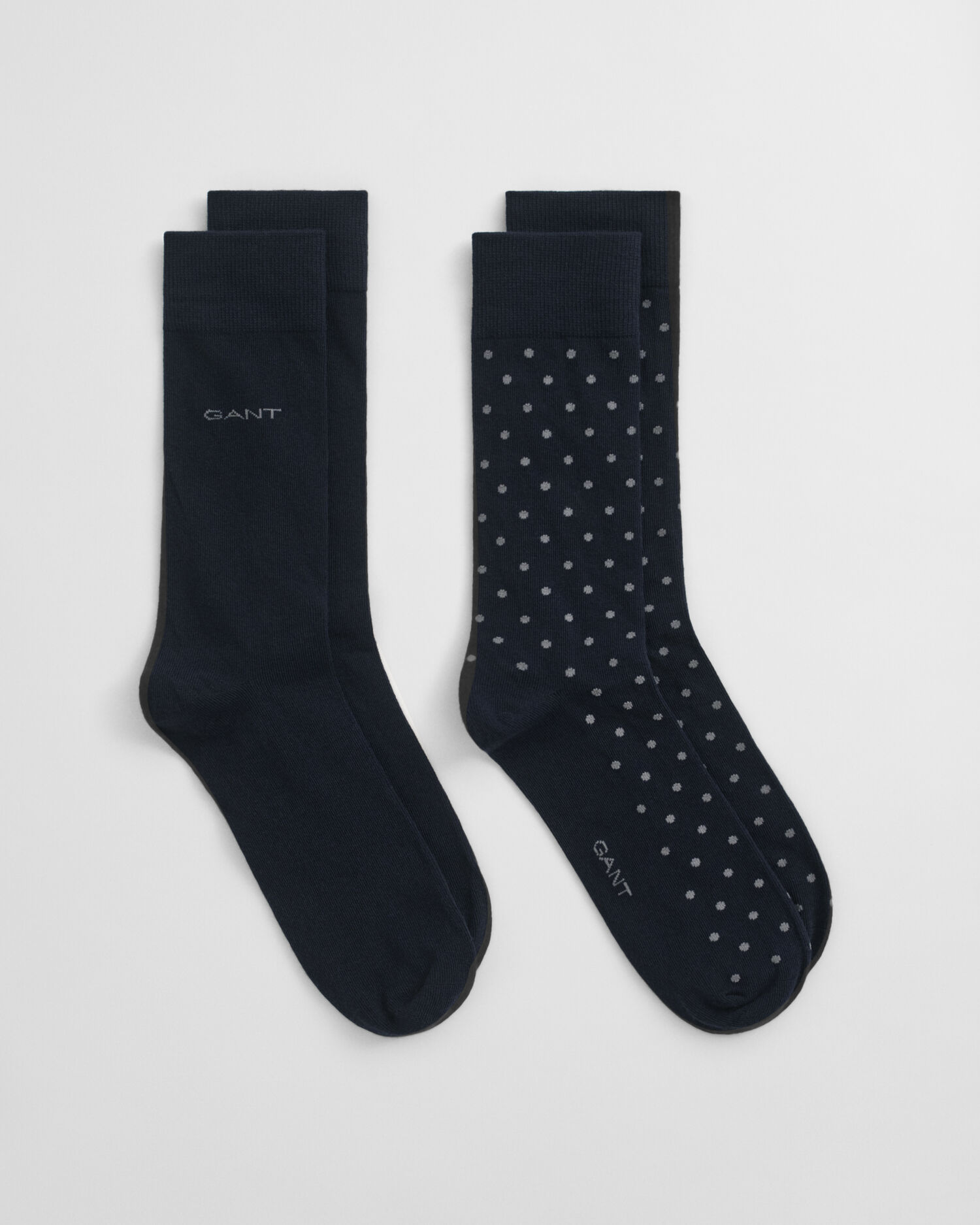 2er-Pack Socken Einfarbig & Getupft
