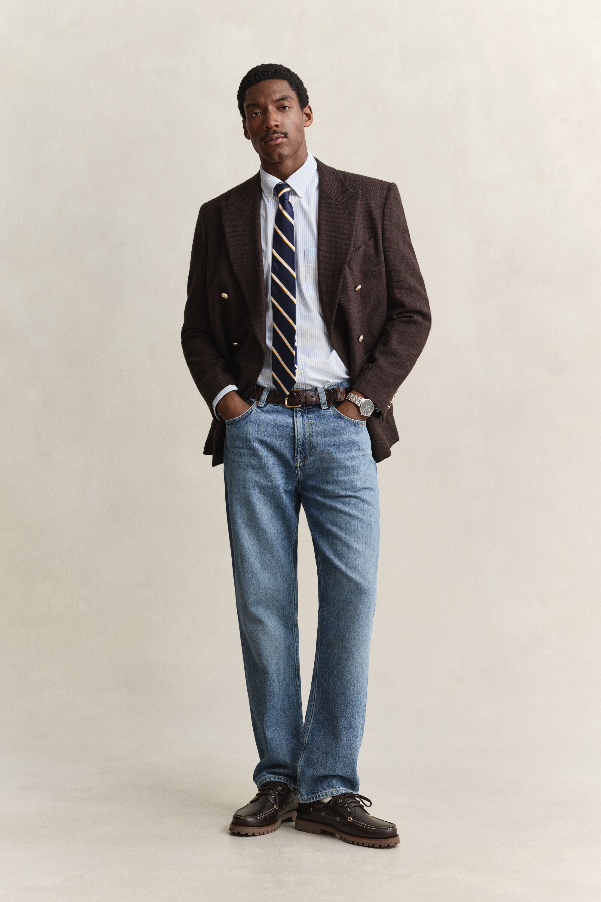 Banker Stripe Classic Oxford-Hemd