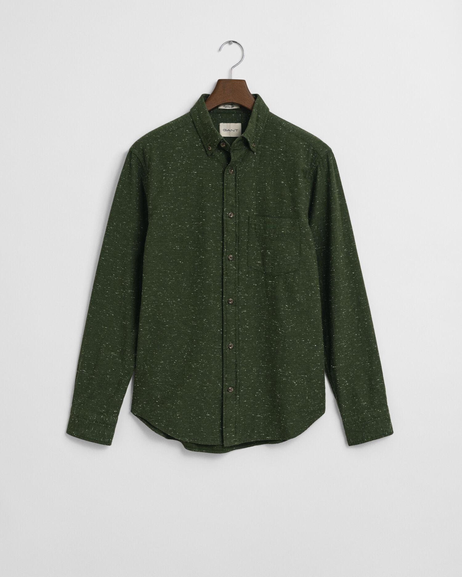 Regular Fit Flanellhemd mit Noppengarn