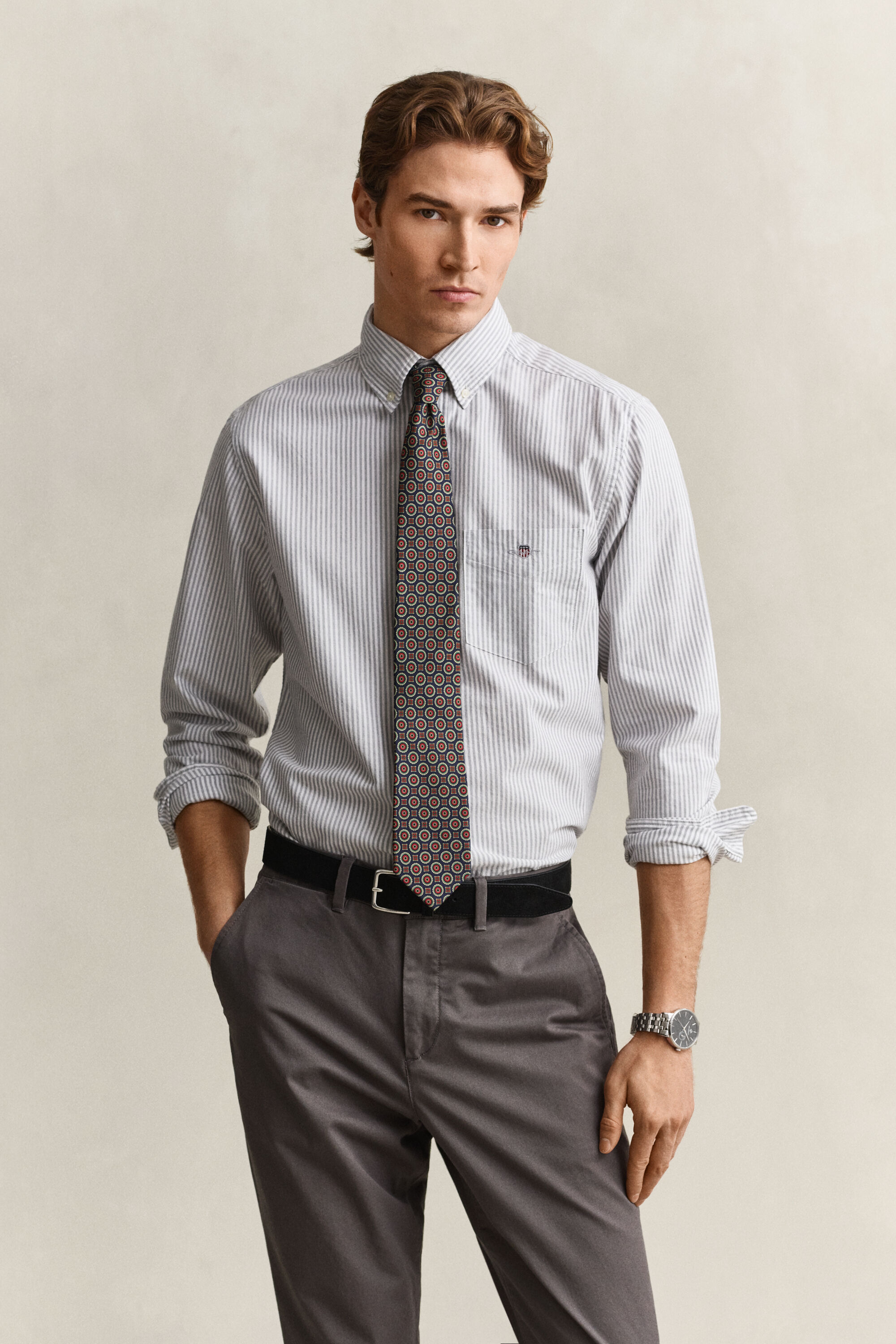 Banker Stripe Classic Oxford-Hemd