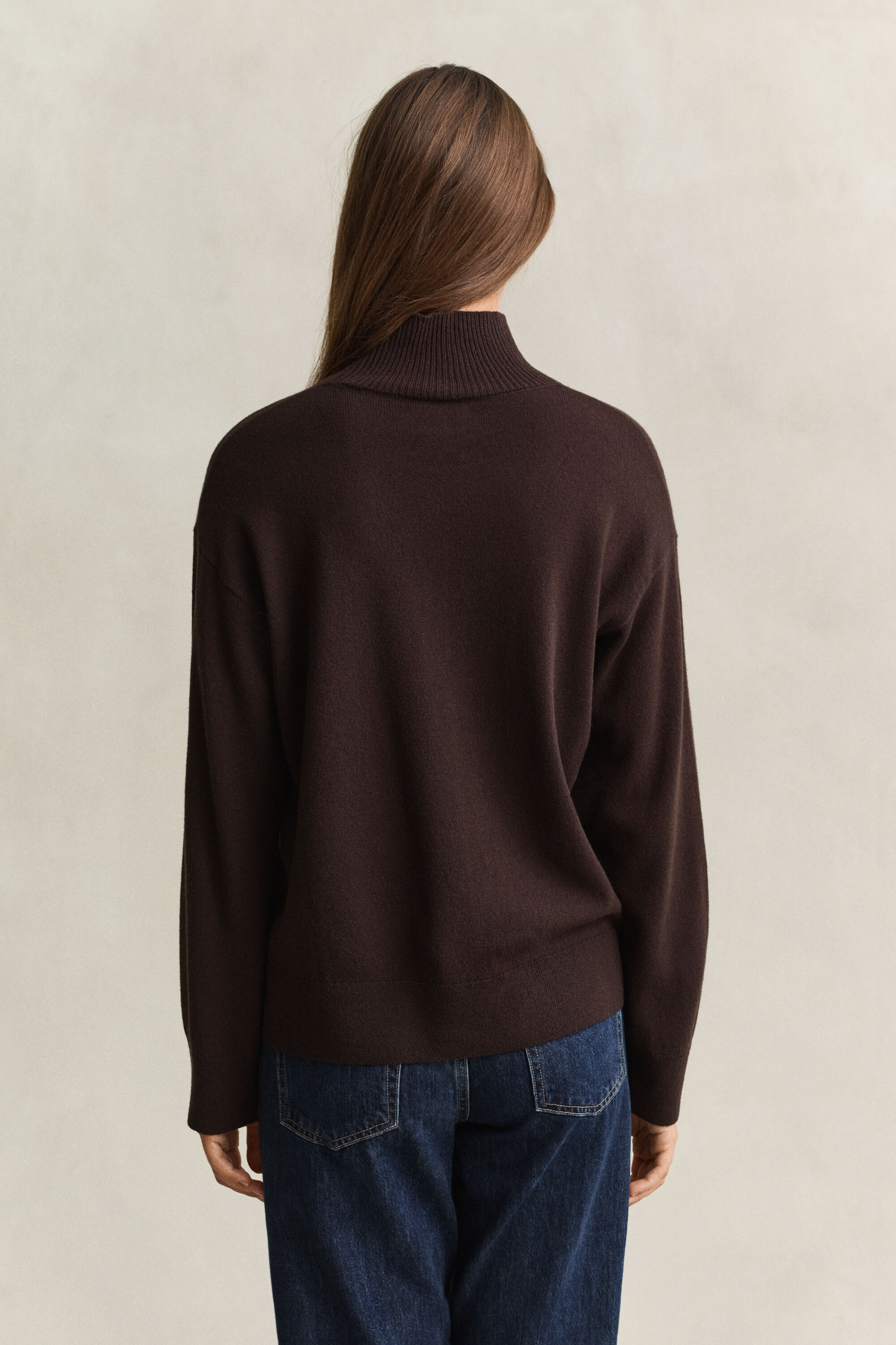 Stehkragenpullover aus feiner Lambswool