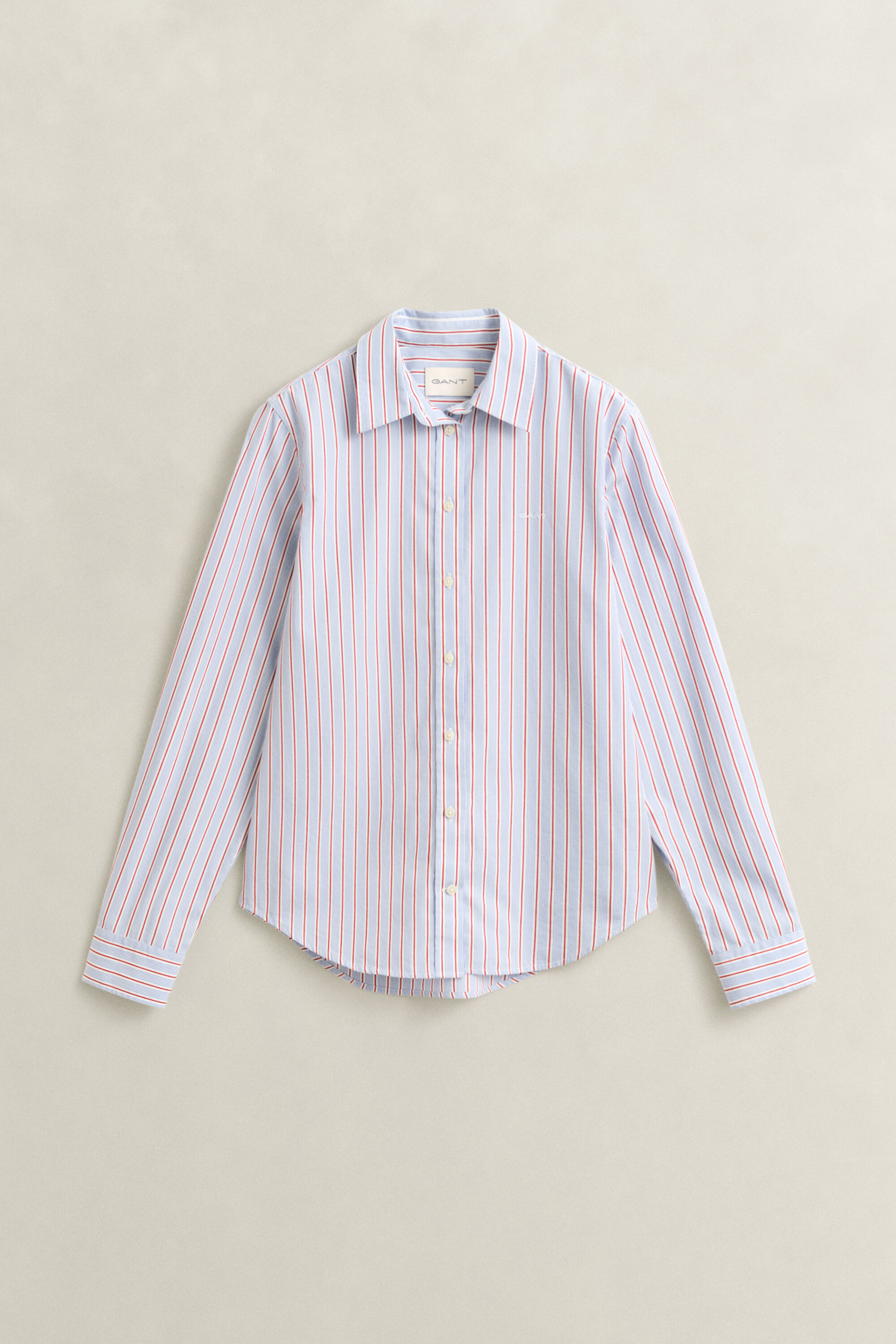 Regular Fit Classic Popeline-Bluse mit Streifen