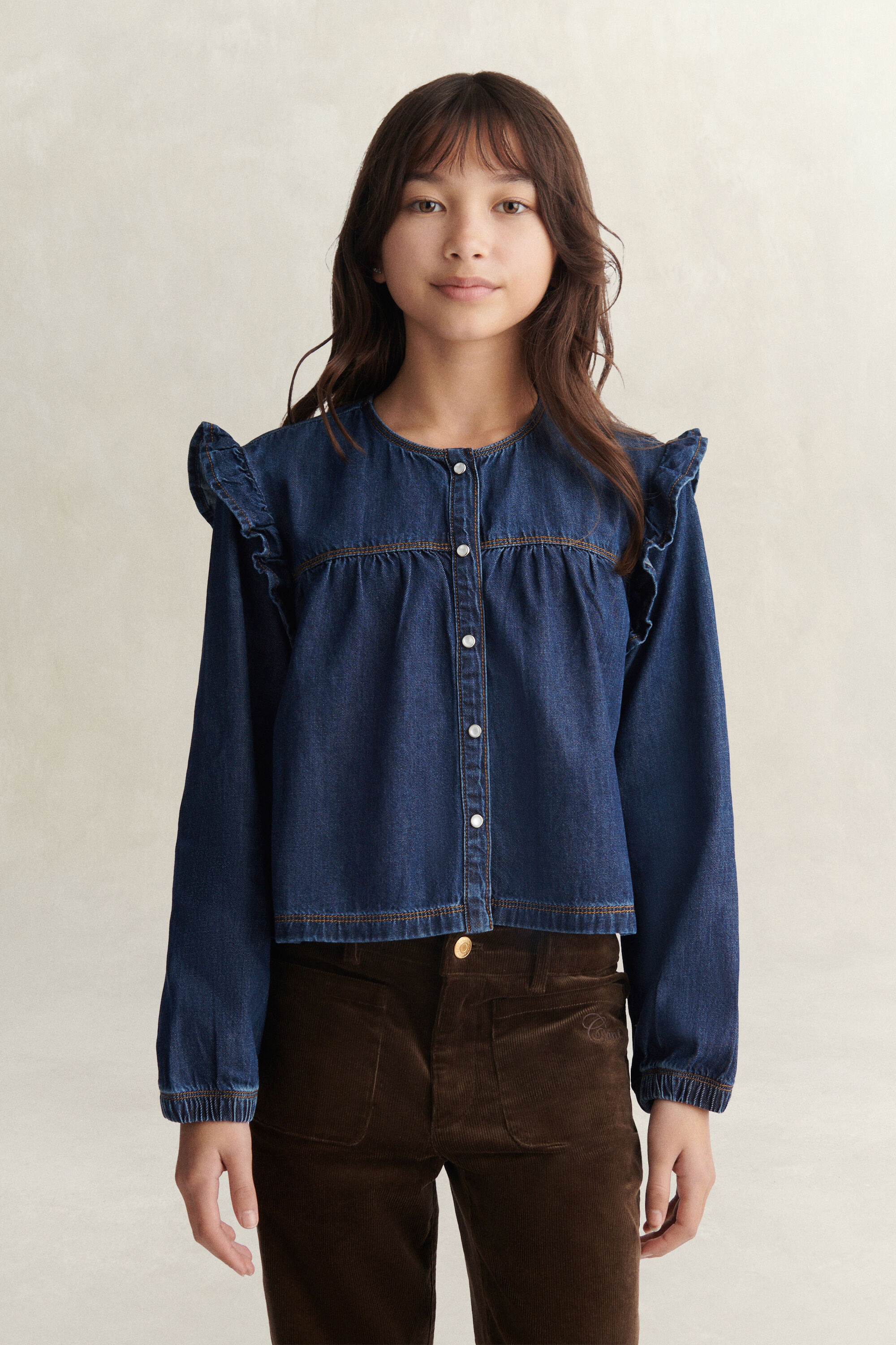 Teen Girls Jeansbluse