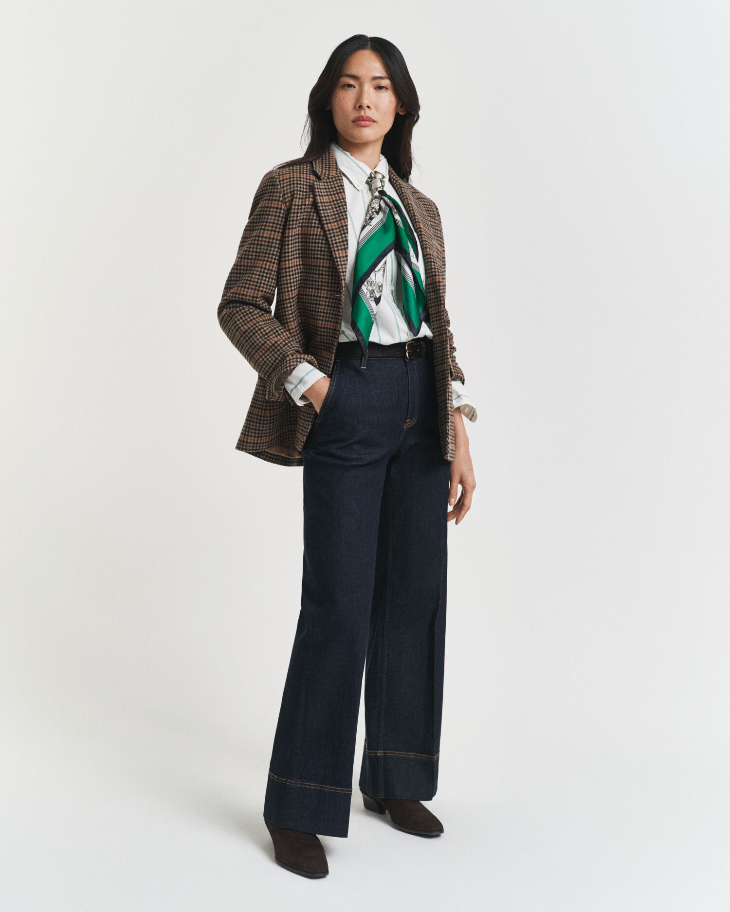 Relaxed Fit Classic Oxford-Bluse mit Streifen