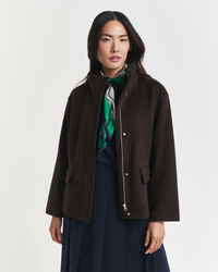 Kurze Rei&szlig;verschlussjacke aus Wolle