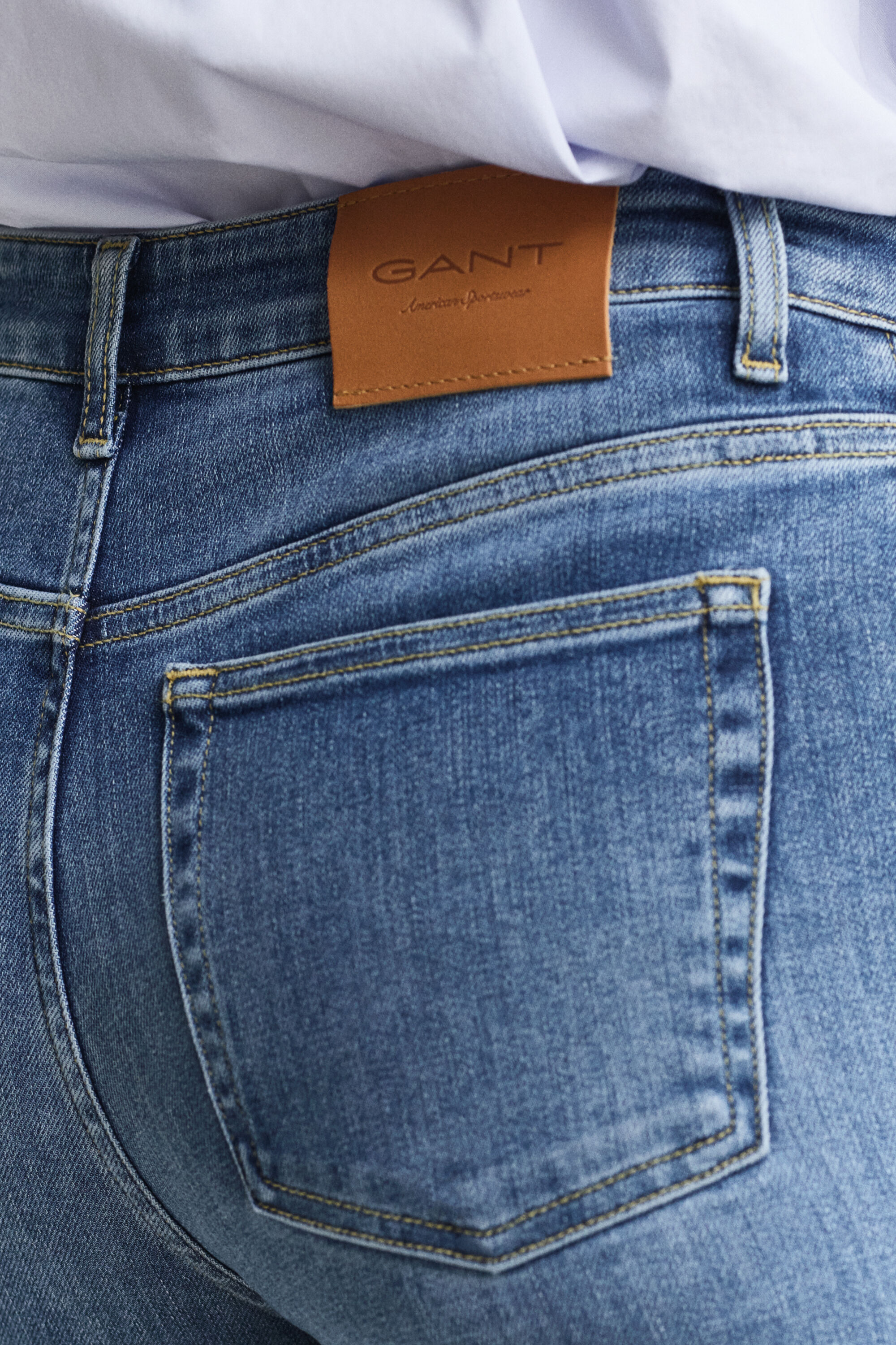 Cropped Stretch-Jeans