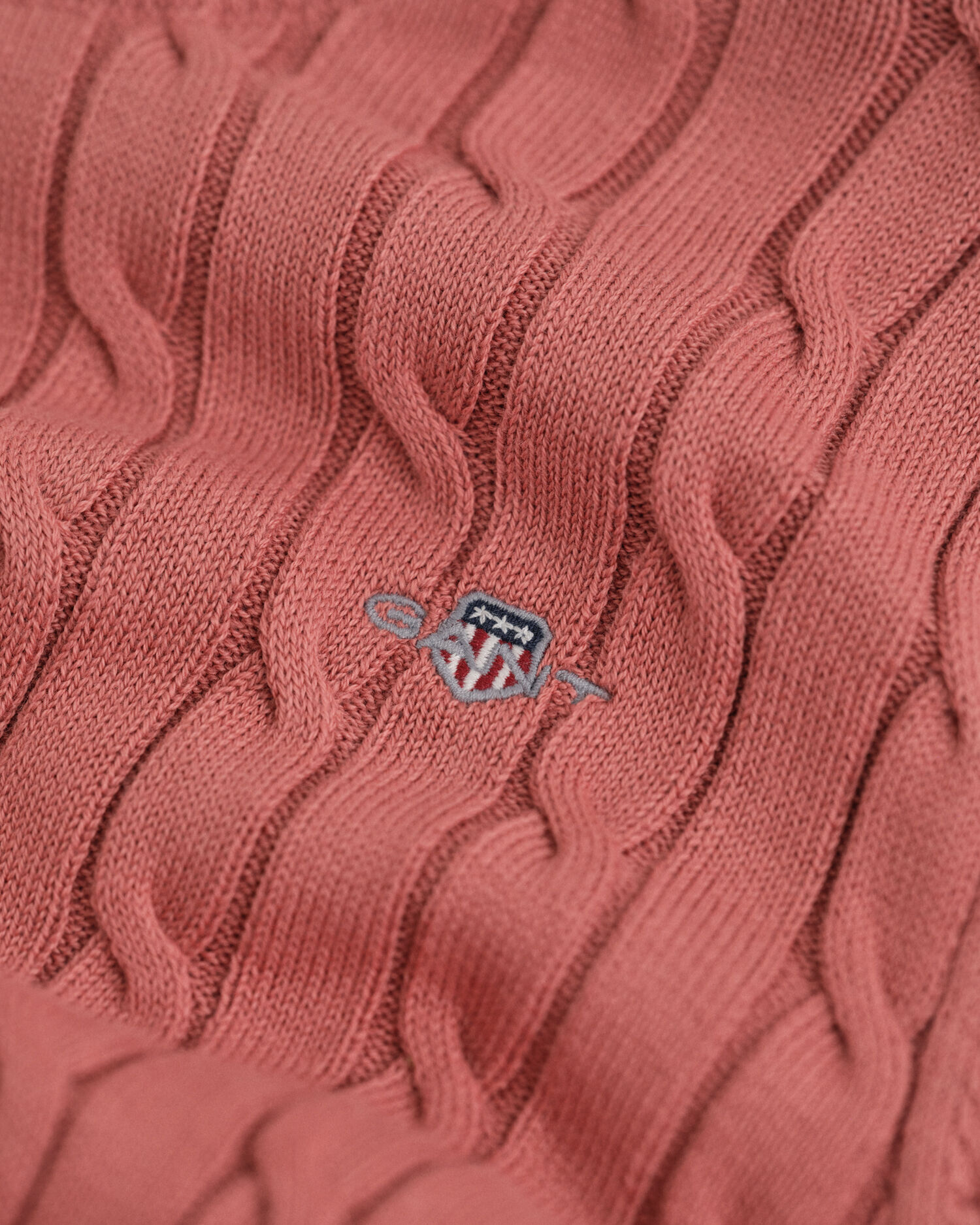 Teen Girls Zopfstrick Rundhalspullover aus Stretch-Baumwolle