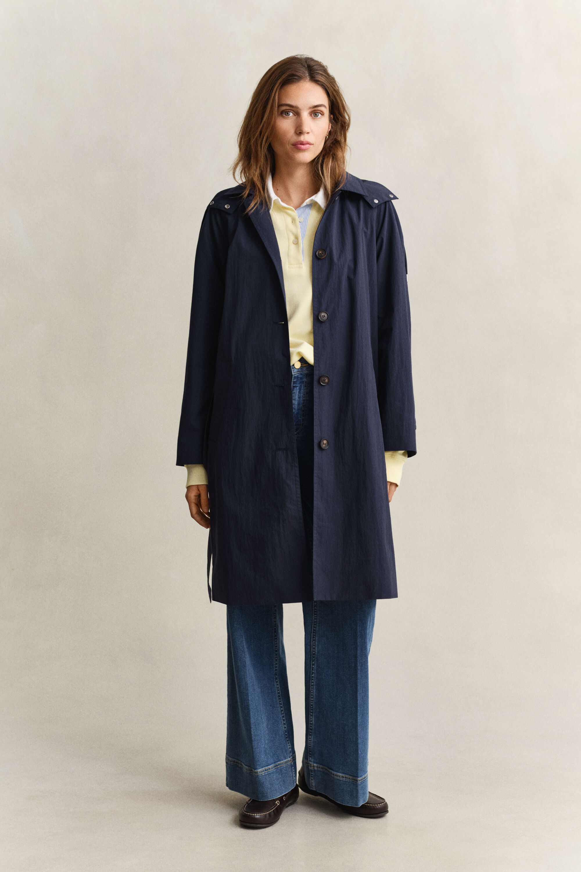 Windmantel mit Gürtel