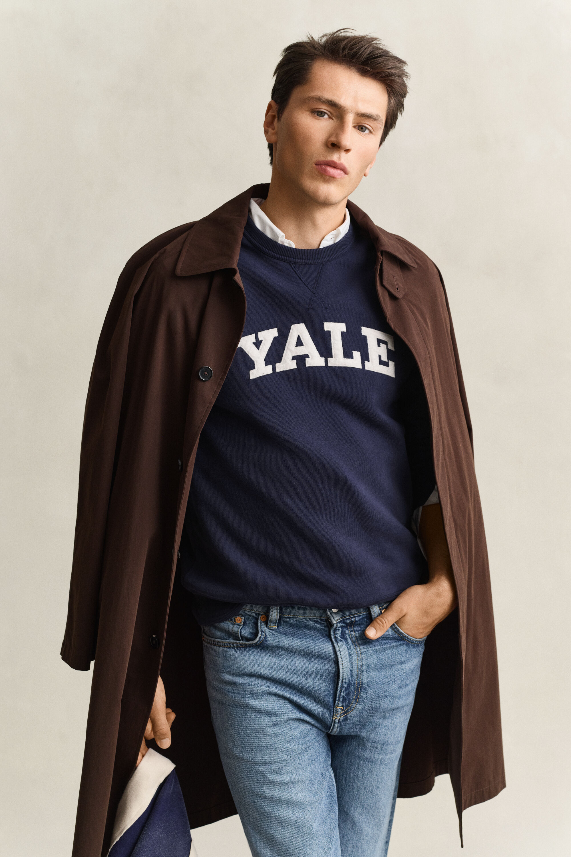 Gant x Yale Rundhals-Sweatshirt