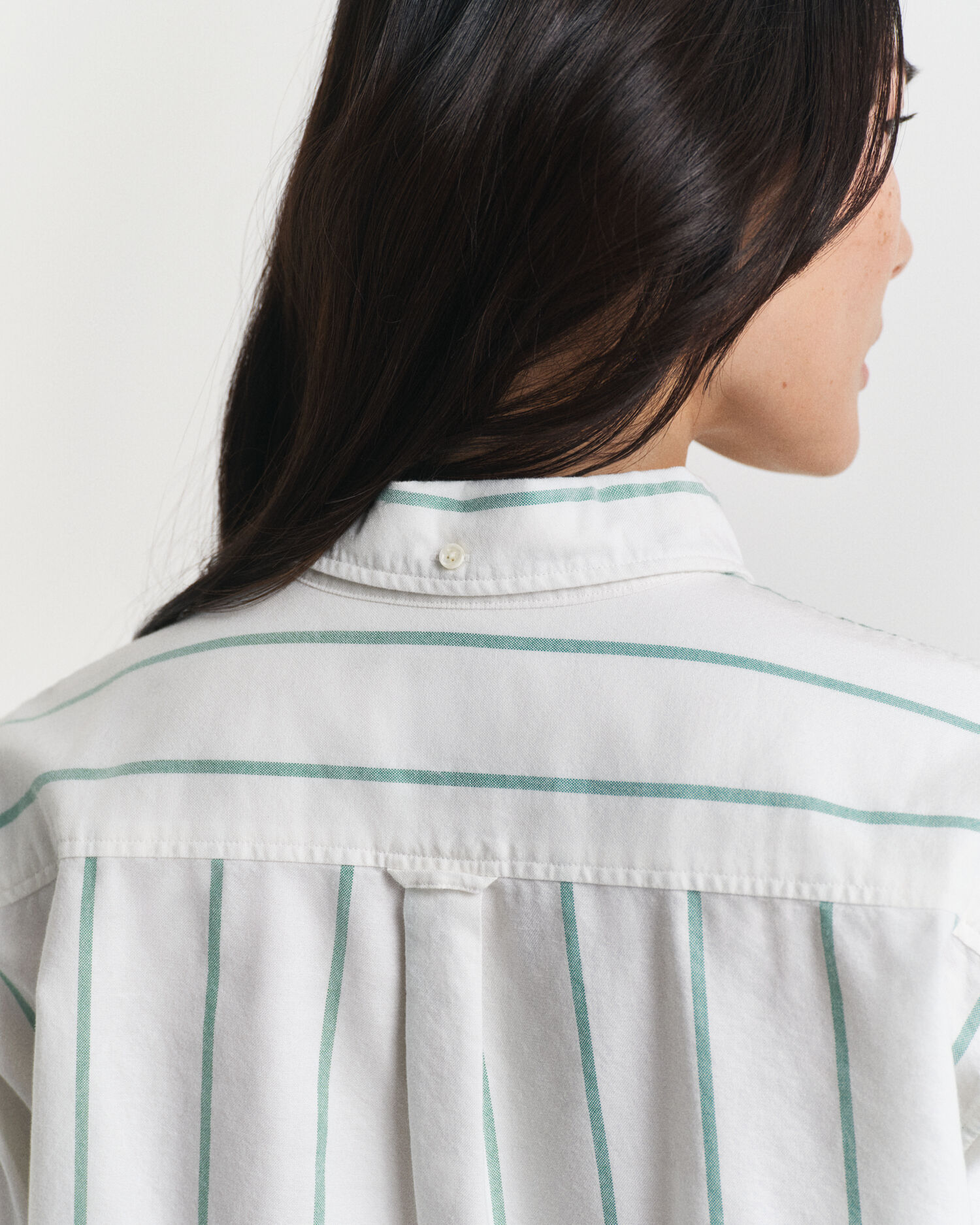 Relaxed Fit Classic Oxford-Bluse mit Streifen