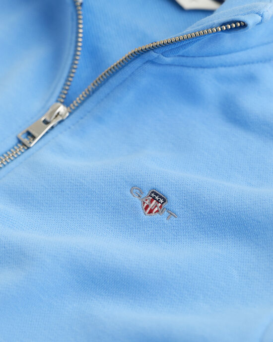 Teens Shield Sweatshirt mit Rei&szlig;verschluss-Kragen