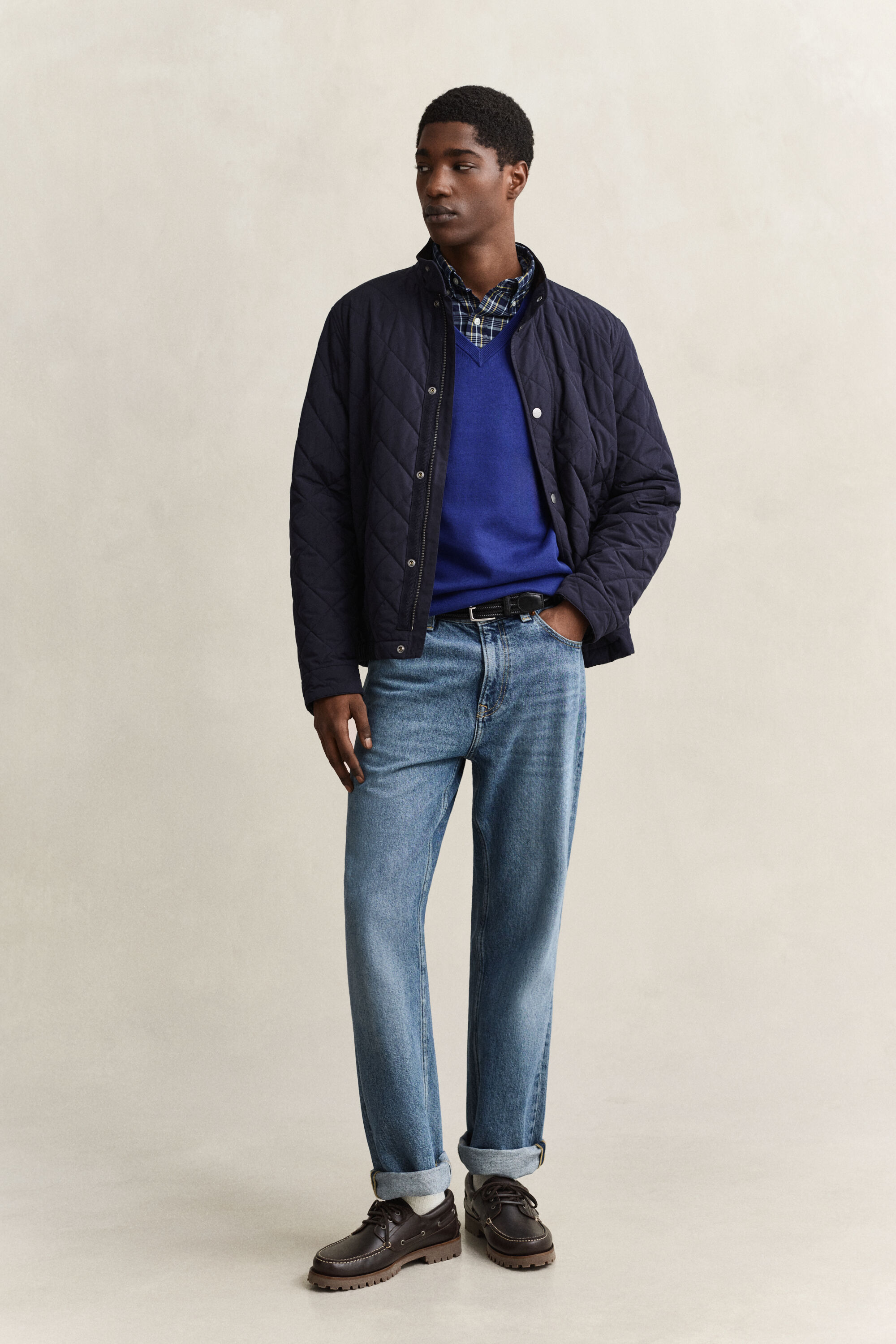 Klassischer V-Neck Pullover aus Baumwolle