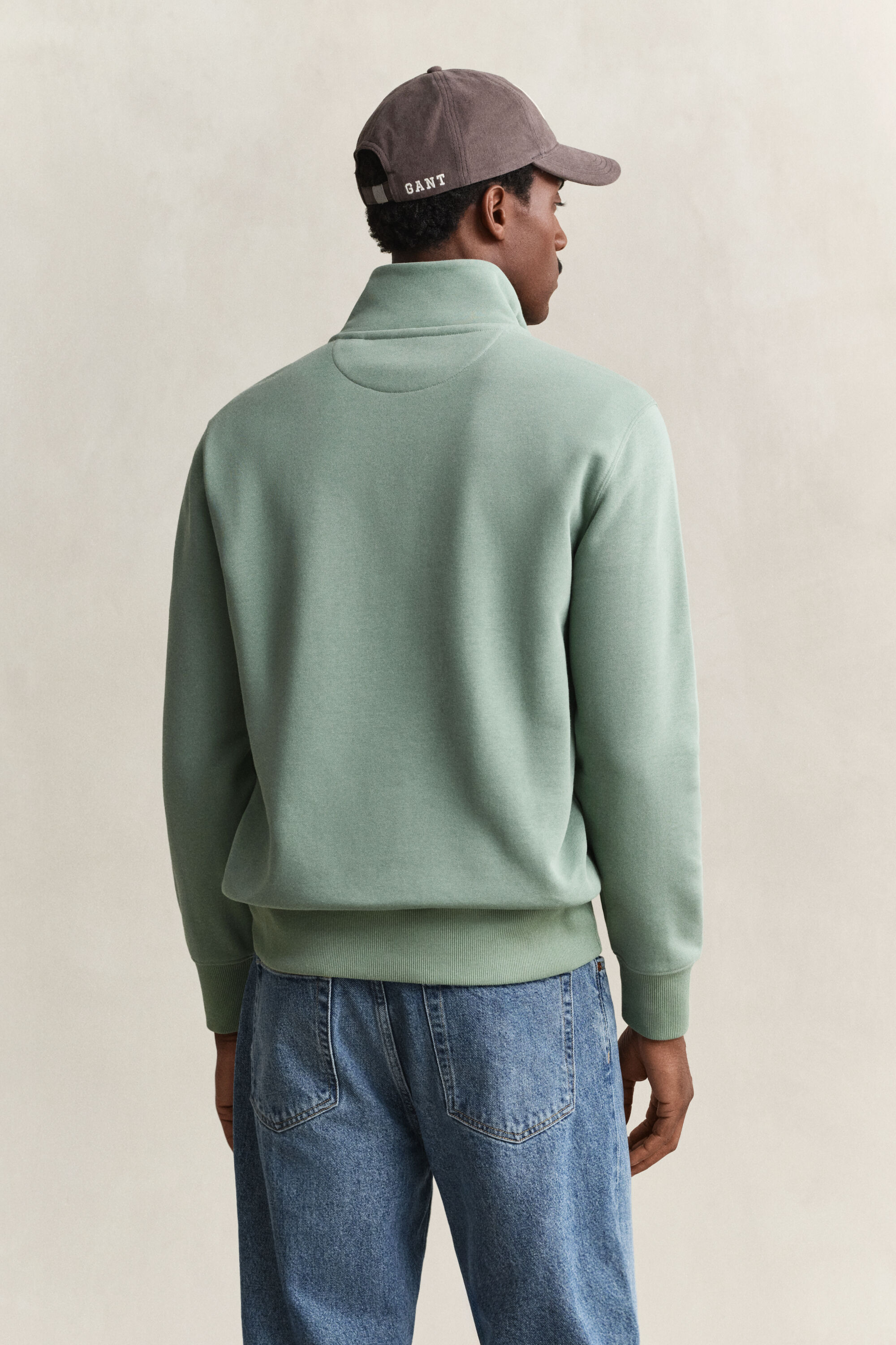 Shield Sweatshirt mit halblangem Reißverschluss
