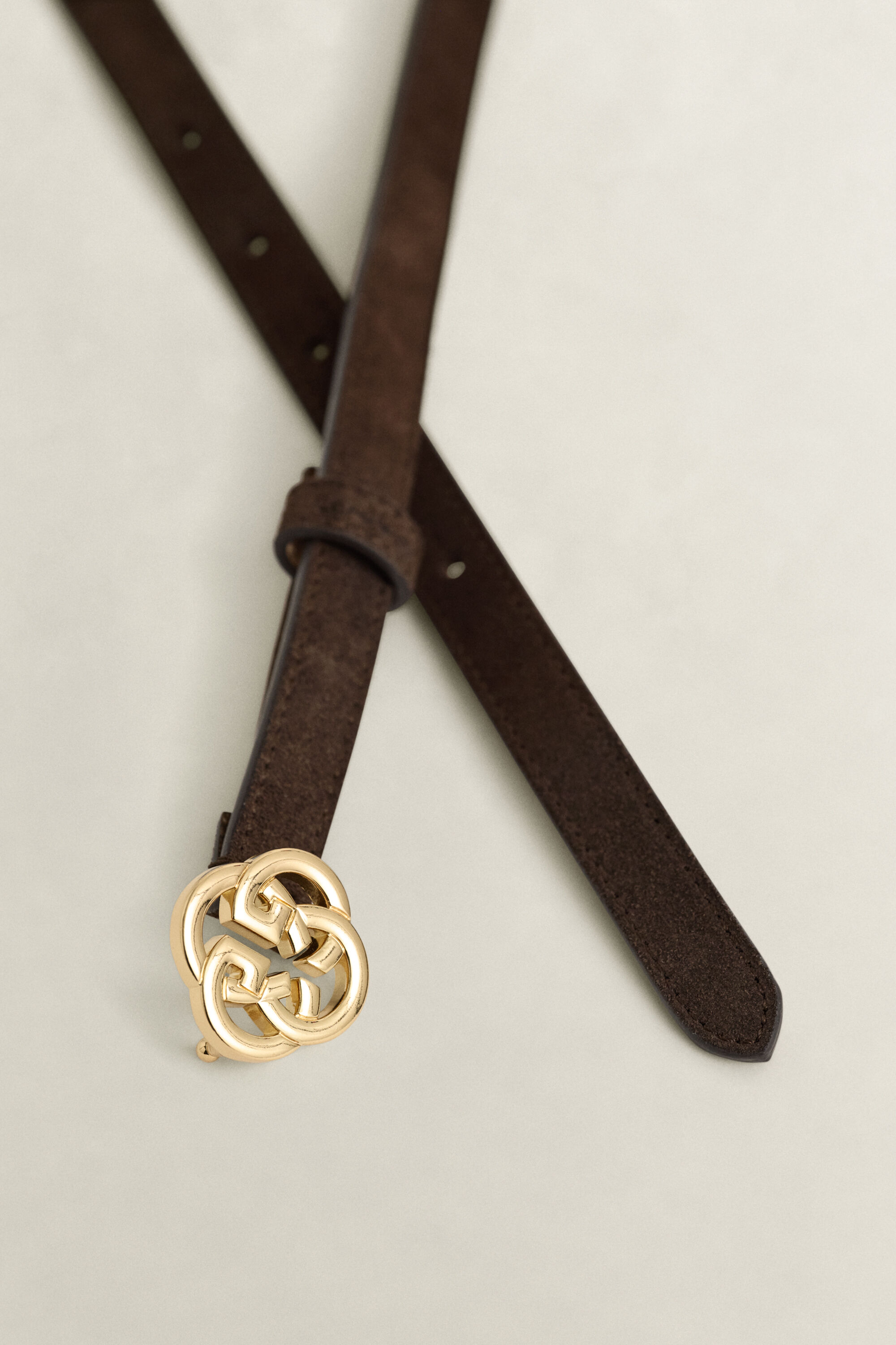 Monogram Gürtel aus Veloursleder