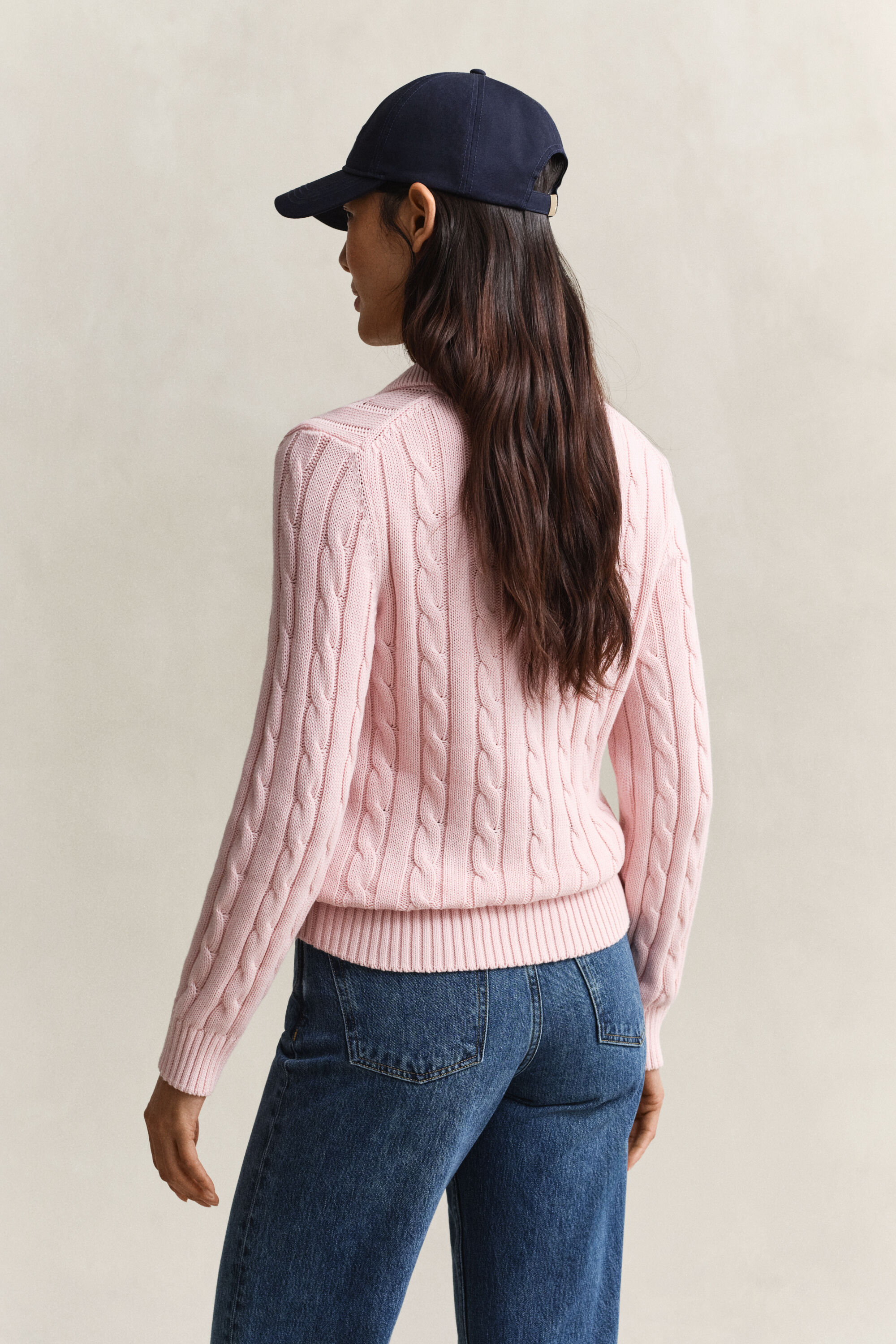 Zopfstrick Pullover aus Baumwolle