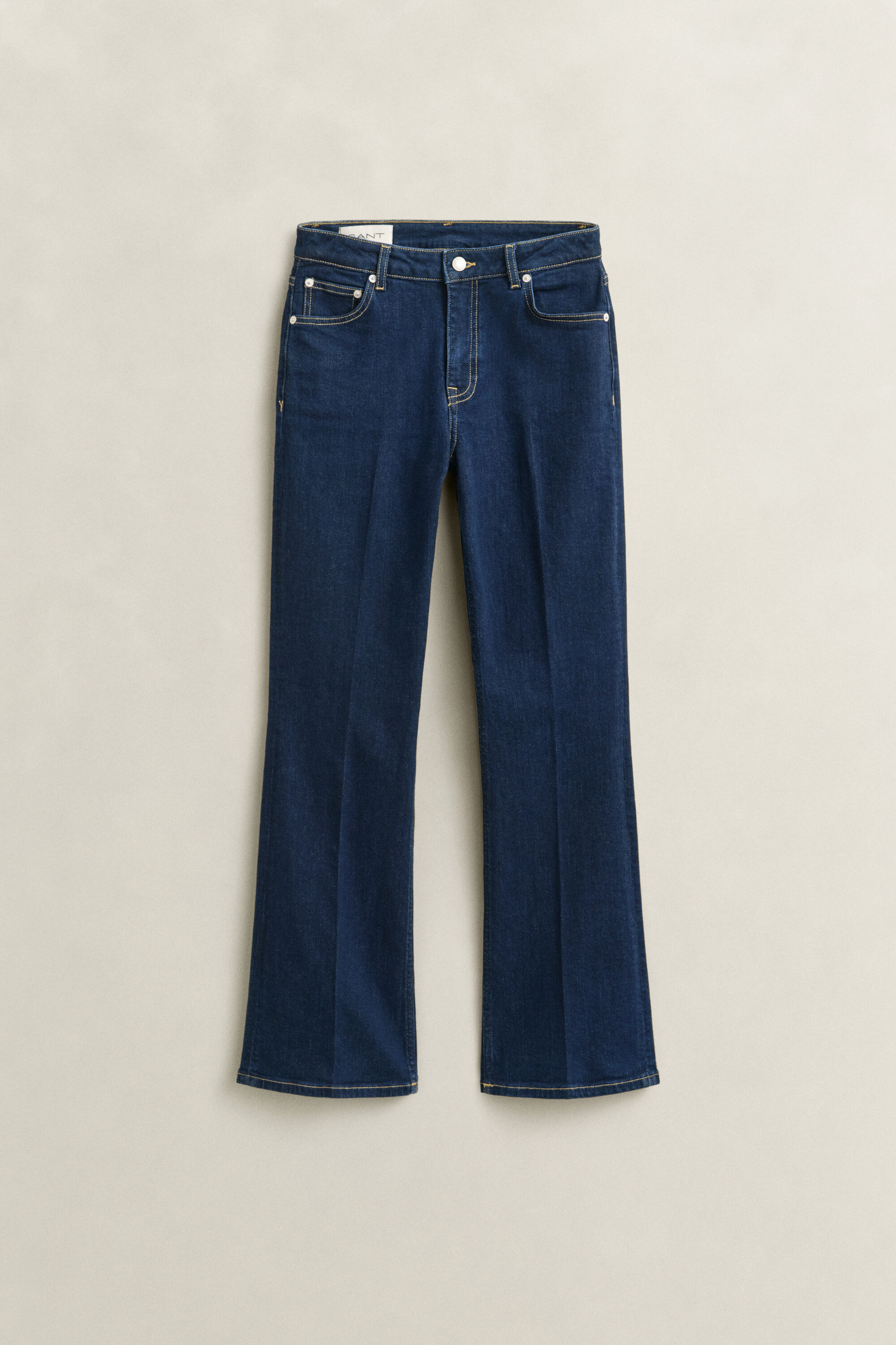 Ausgestellte Slim Fit Stretch-Jeans