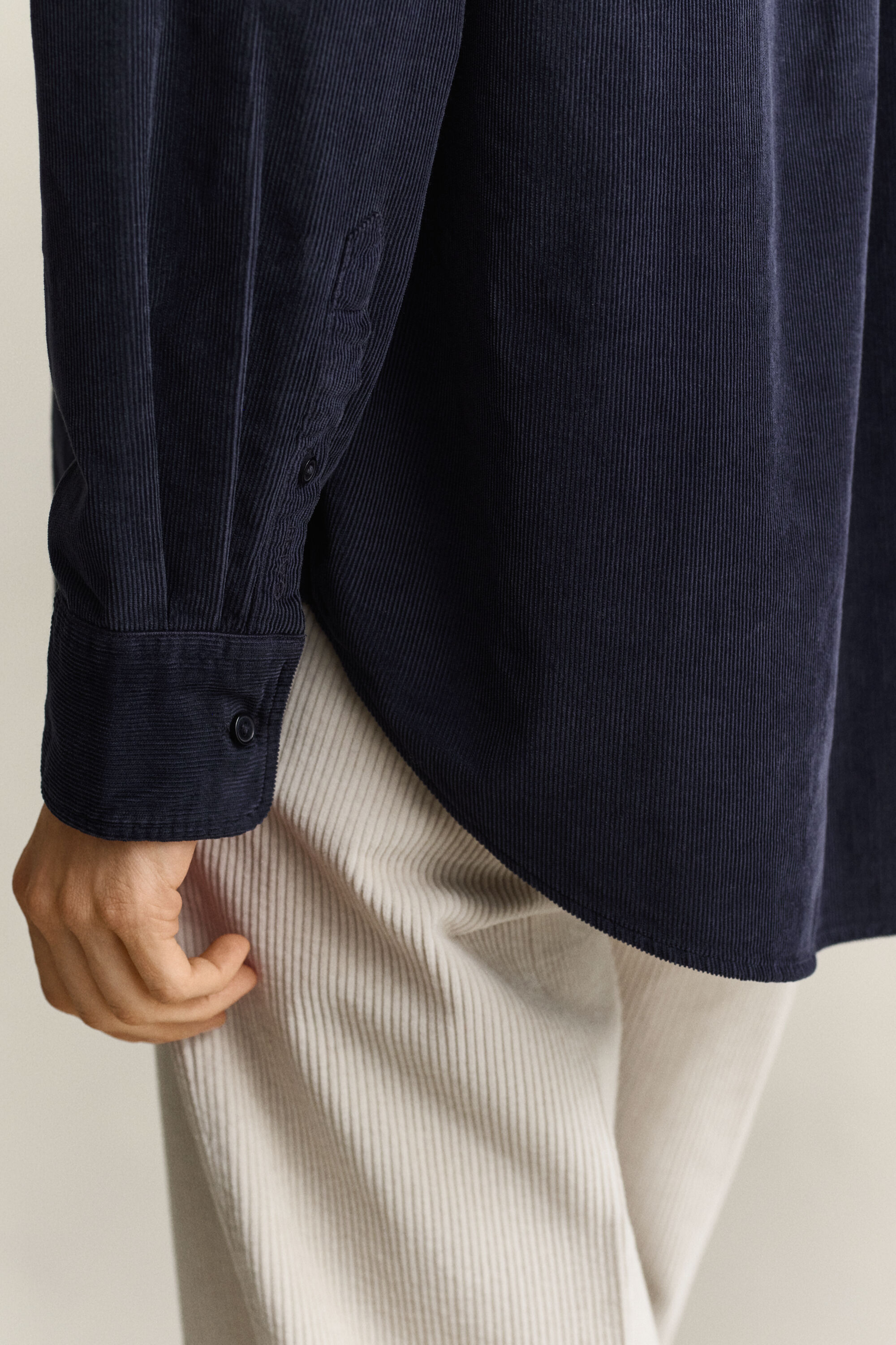 Relaxed Fit Cordbluse