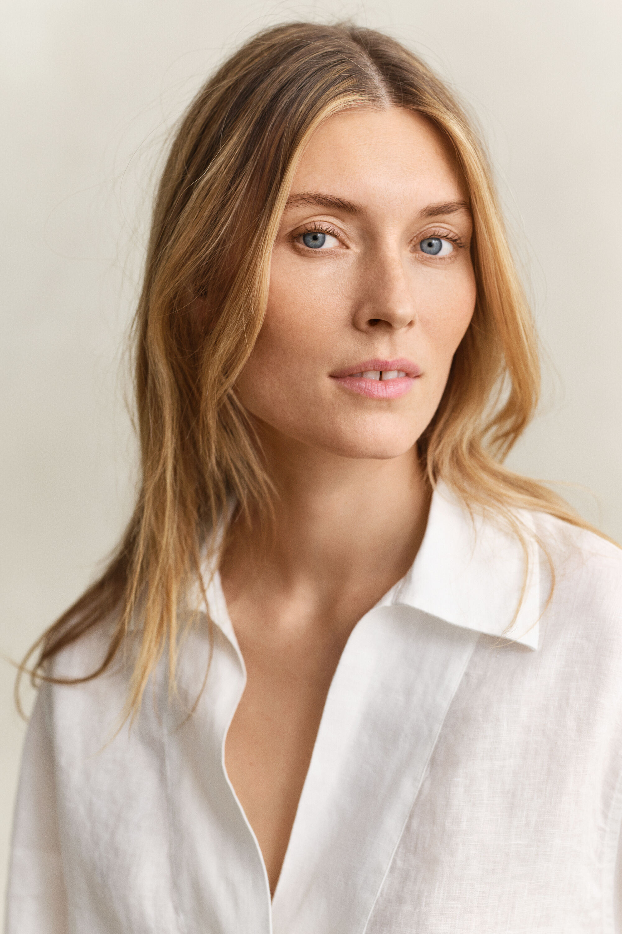 Schlupfbluse aus Leinen