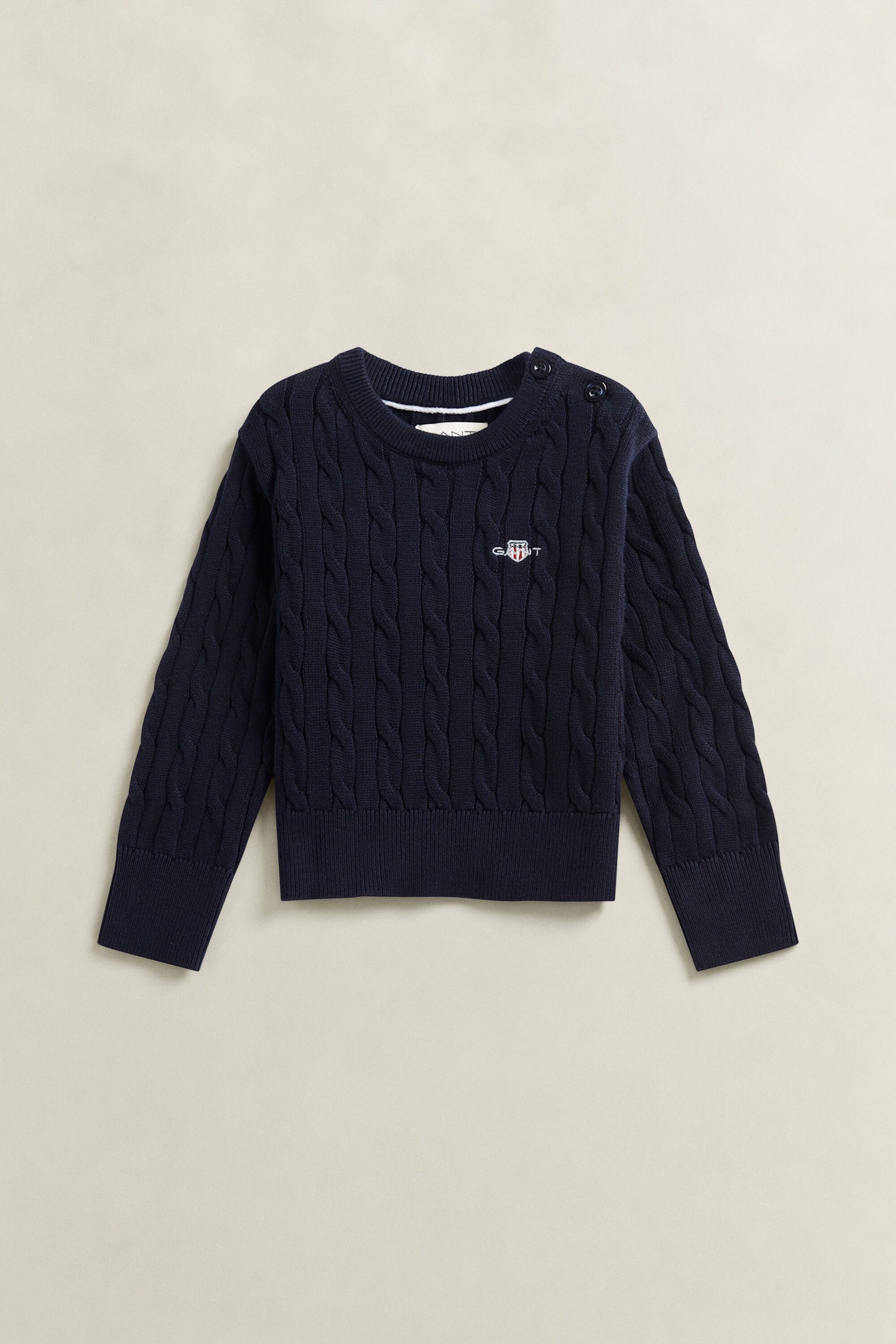 Girls Shield Pullover mit Zopfstrickmuster