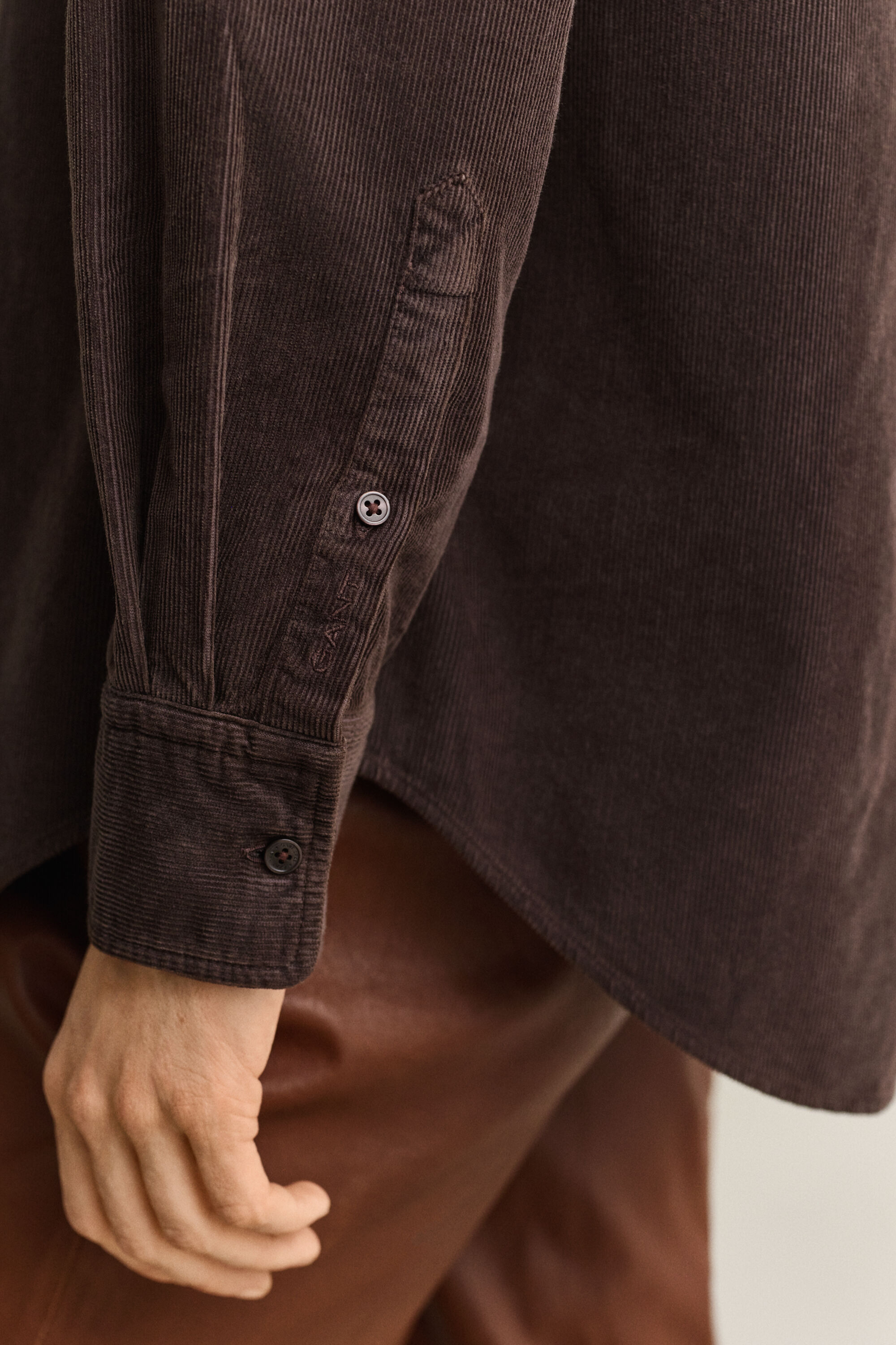 Relaxed Fit Cordbluse