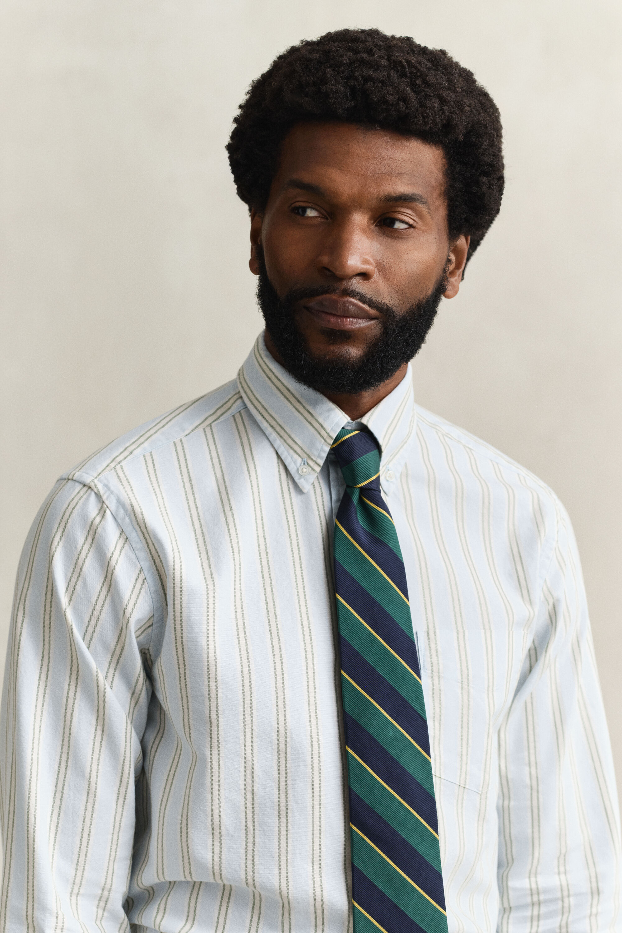 Archive Oxford-Hemd mit Streifen