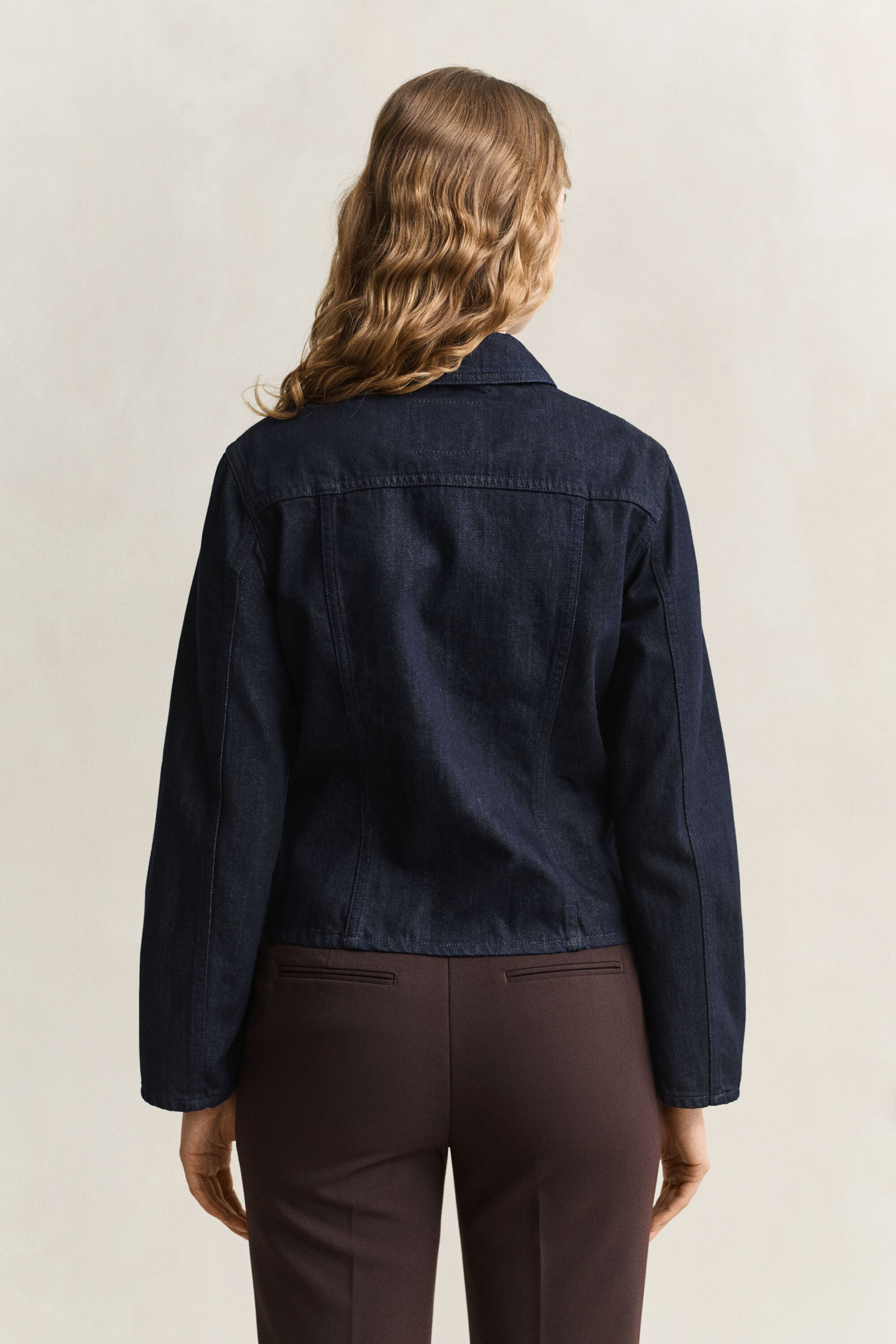 Taillierte Jeansjacke