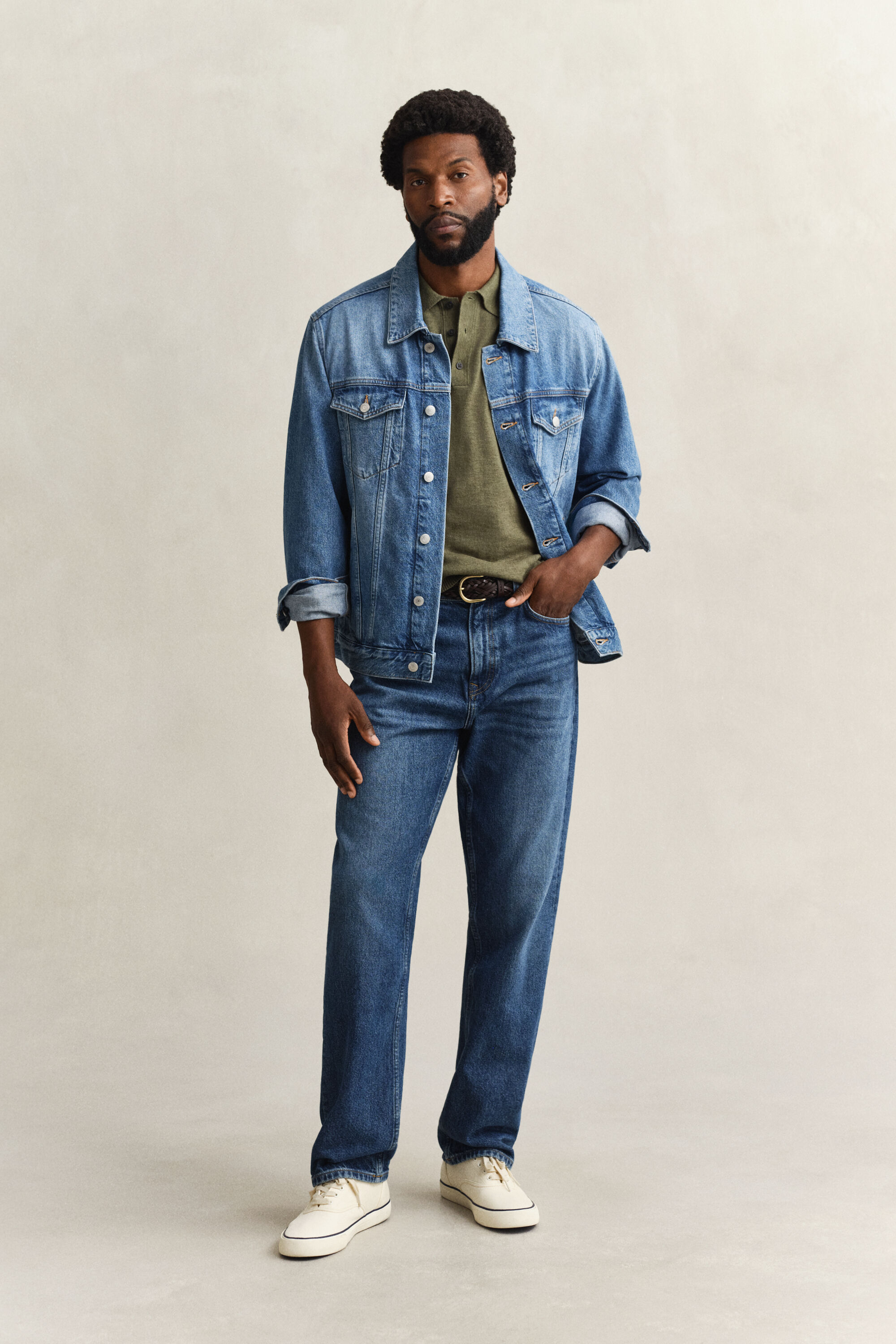 Kurzarm-Polopullover aus Baumwollmix-Flammgarn