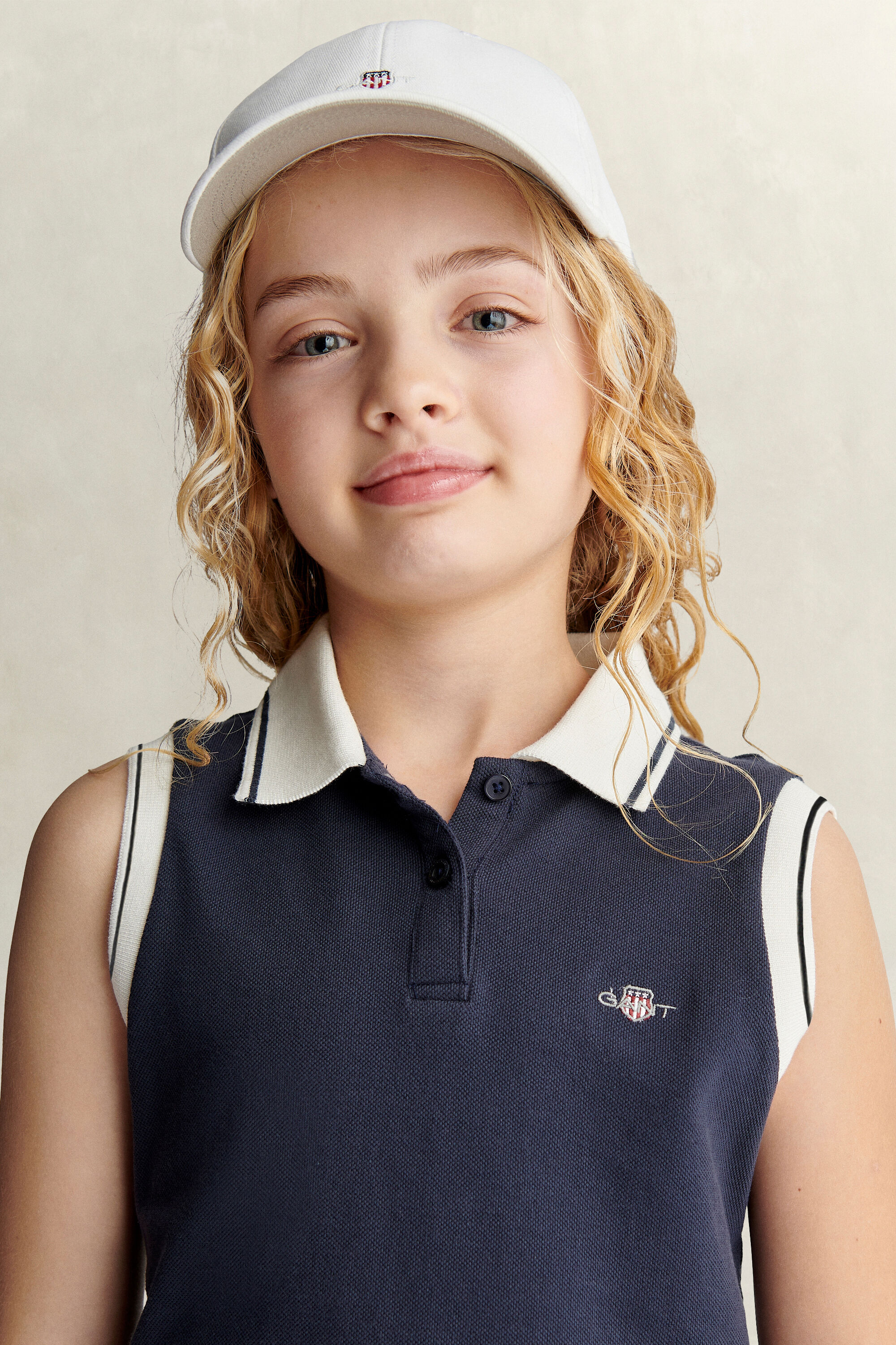 Teen Girls Ärmelloses Poloshirt