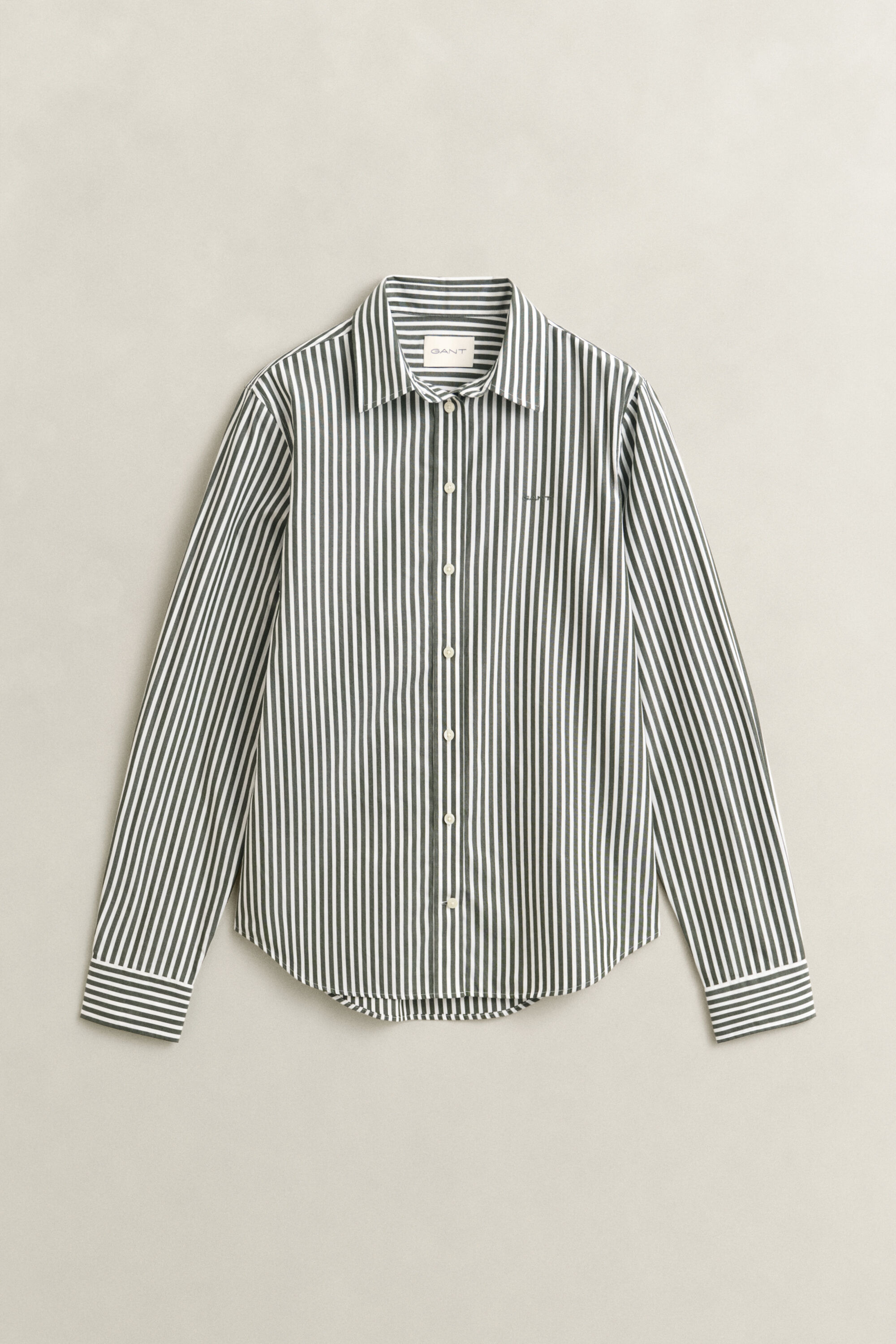 Regular Fit Classic Popeline-Bluse mit Streifen
