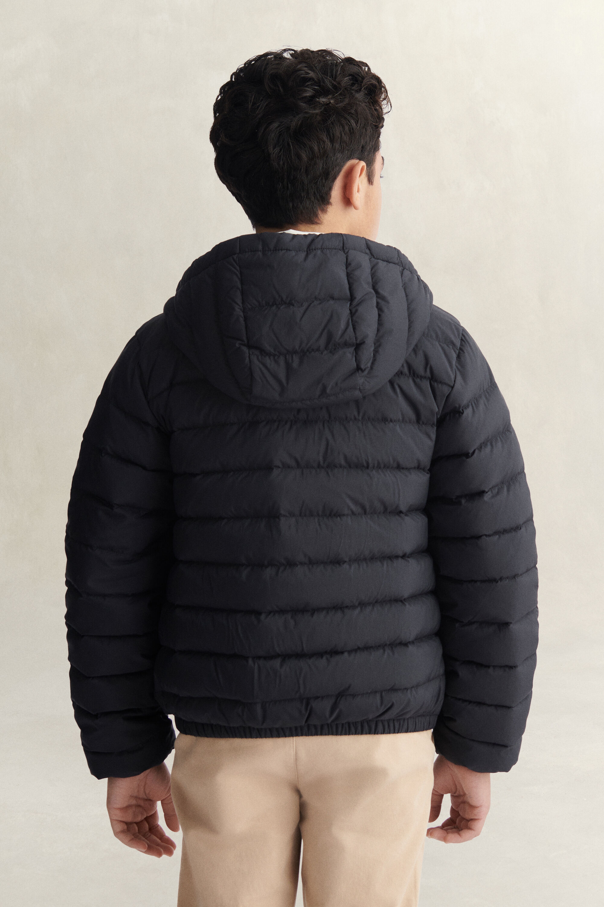 Leichte Teen Boys Daunenjacke mit Kapuze