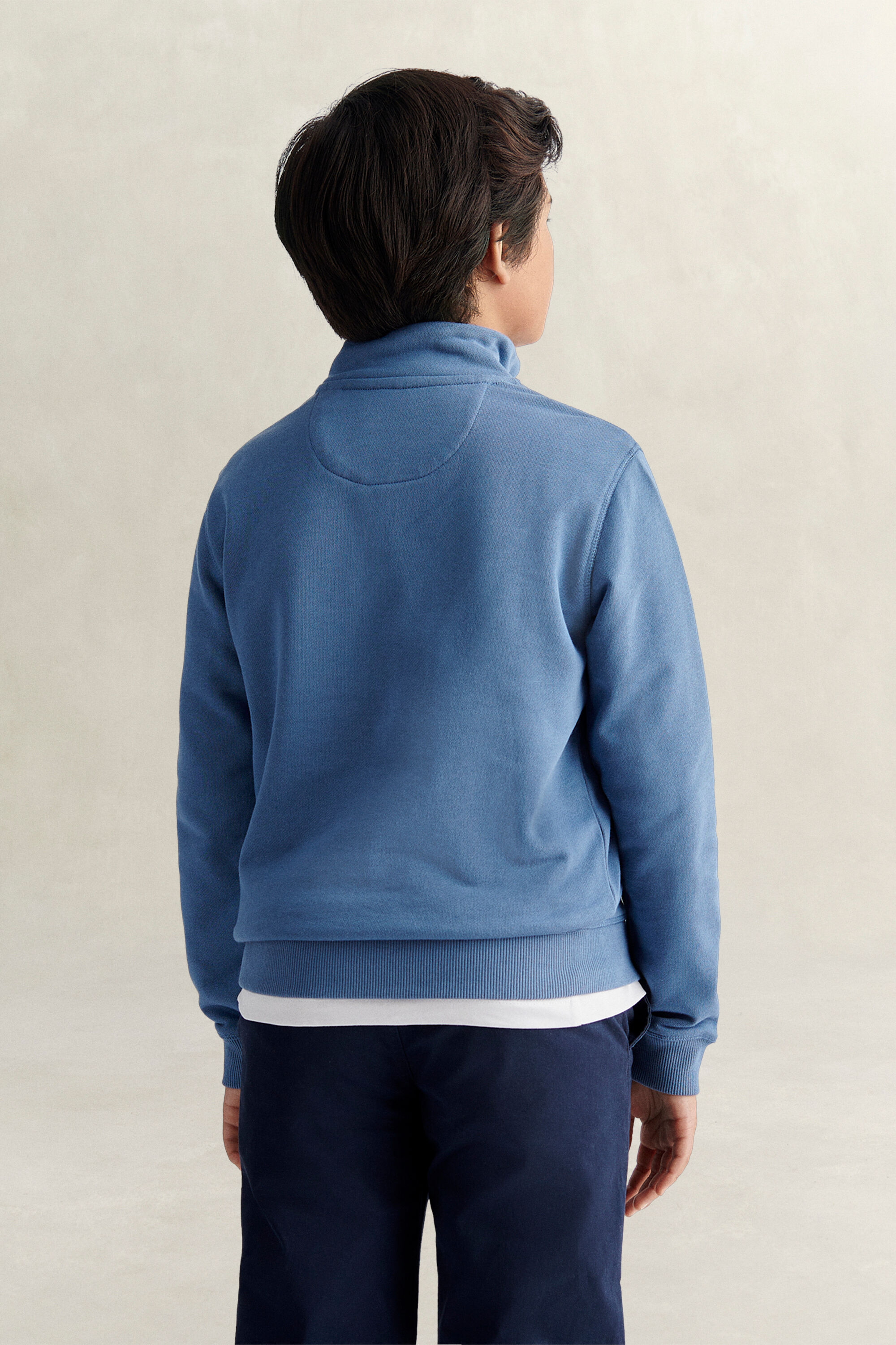 Teen Boys Shield Sweatshirt mit Reißverschlusskragen