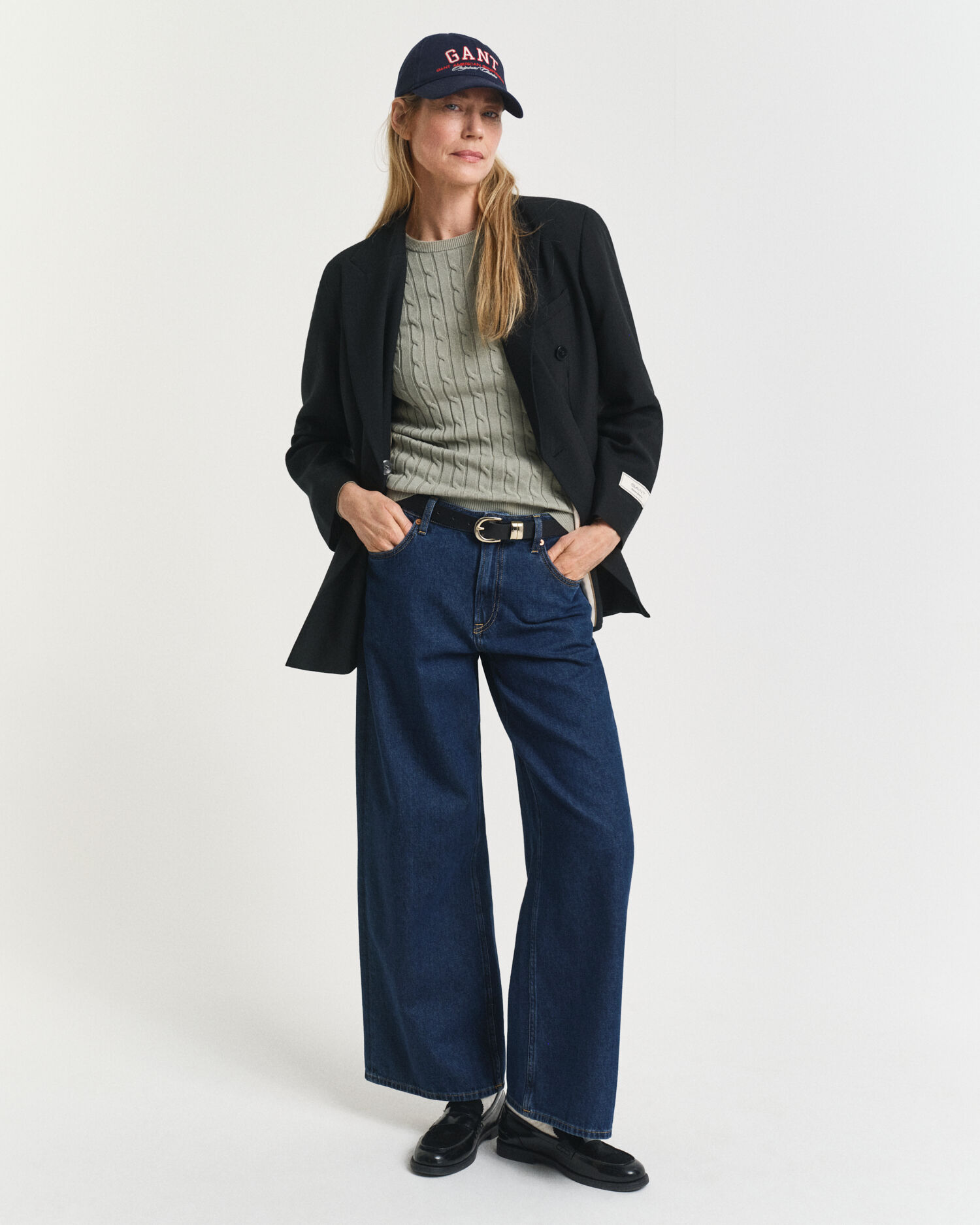 Zopfstrick Rundhalspullover